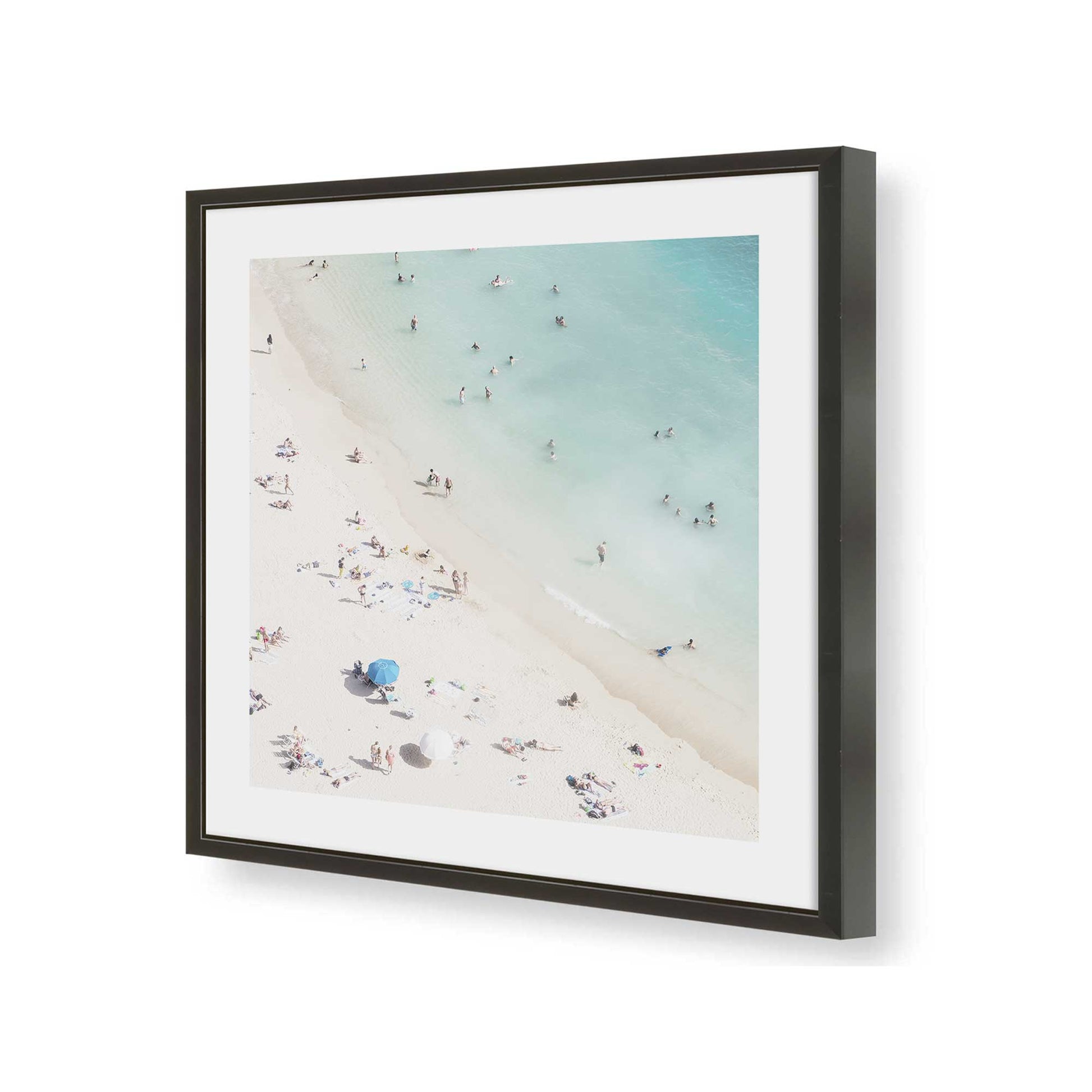 [Color:Satin Black], Picture of art in a Satin Black frame at an angle