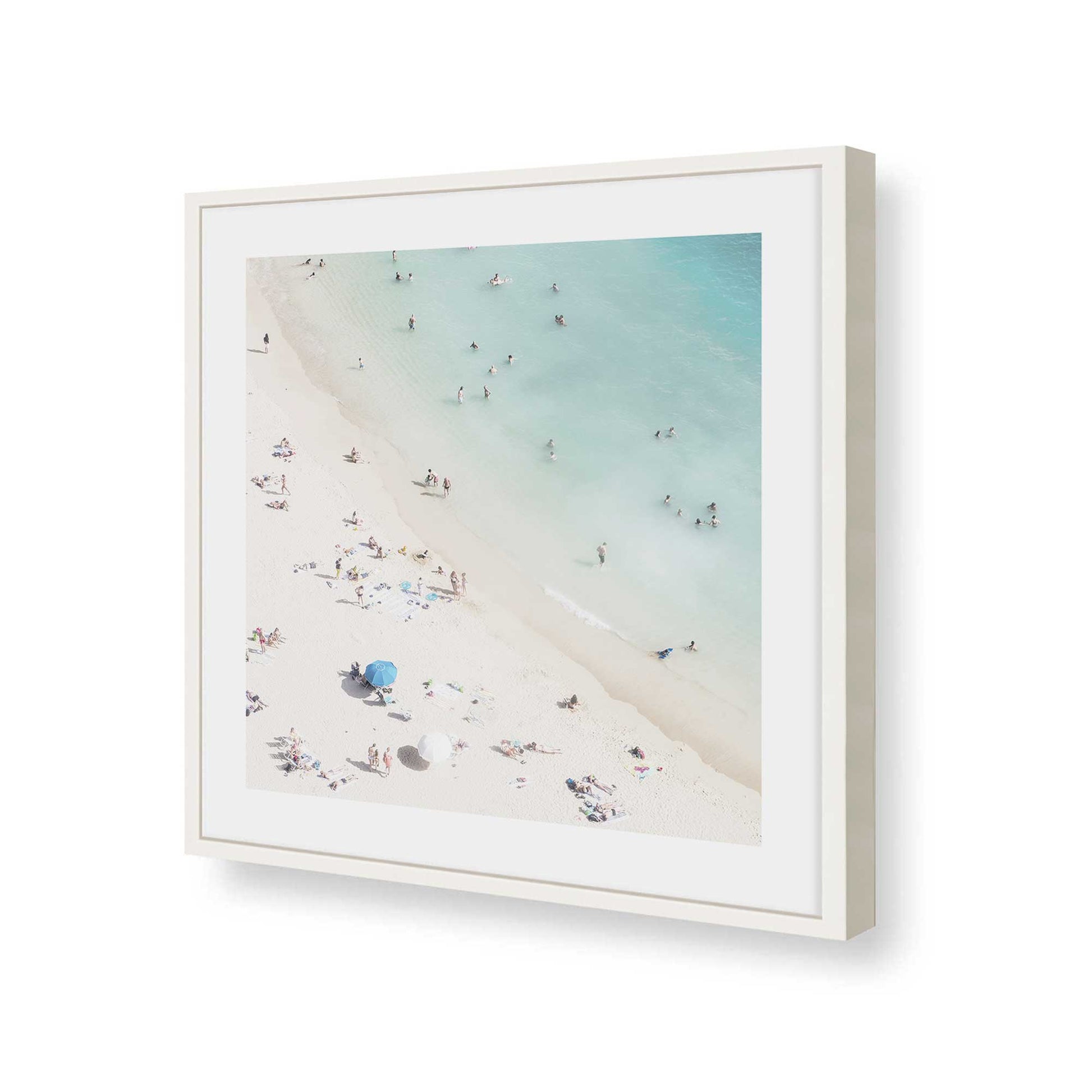 [Color:Opaque White], Picture of art in a Opaque White frame at an angle