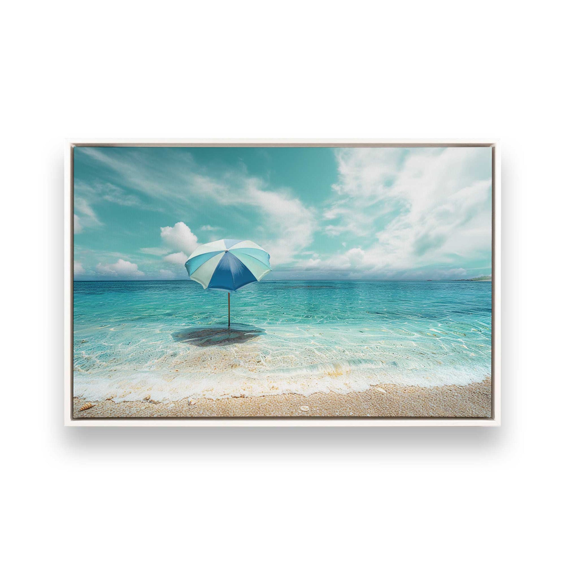 [Color:Opaque White], Picture of art in a White frame