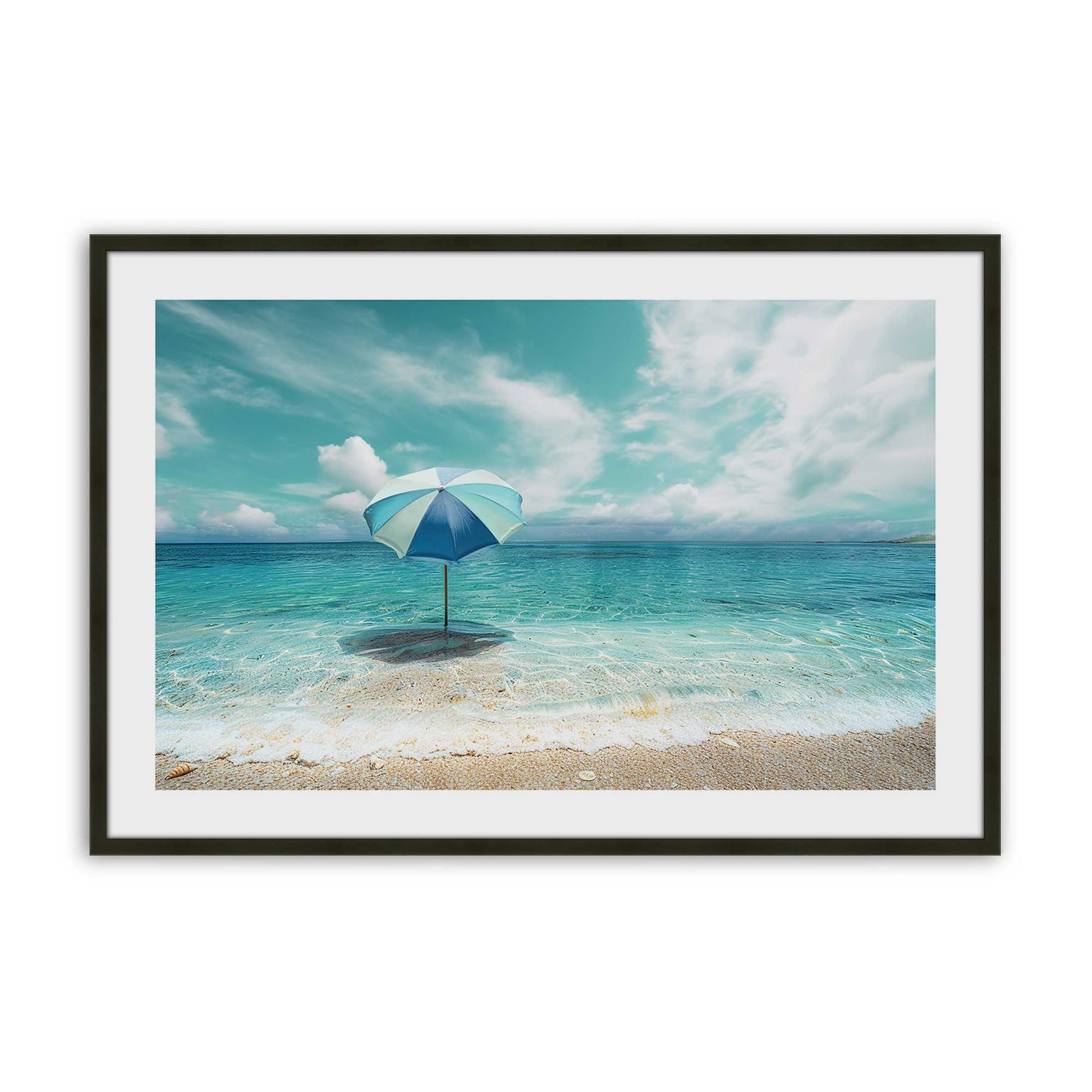 [Color:Satin Black], Picture of art in a Satin Black frame