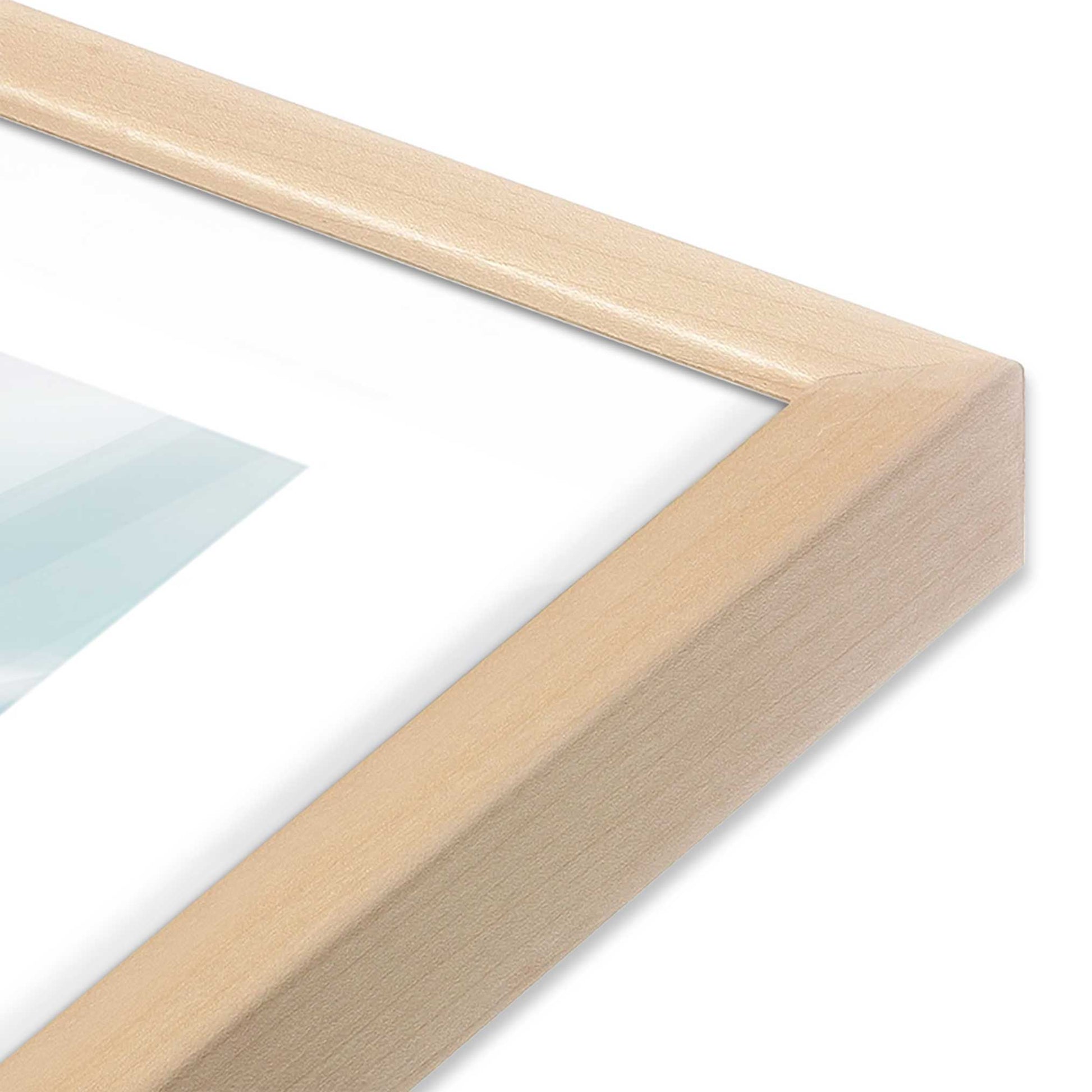 [Color:Raw Maple], Picture of art in a Raw Maple frame at an angle