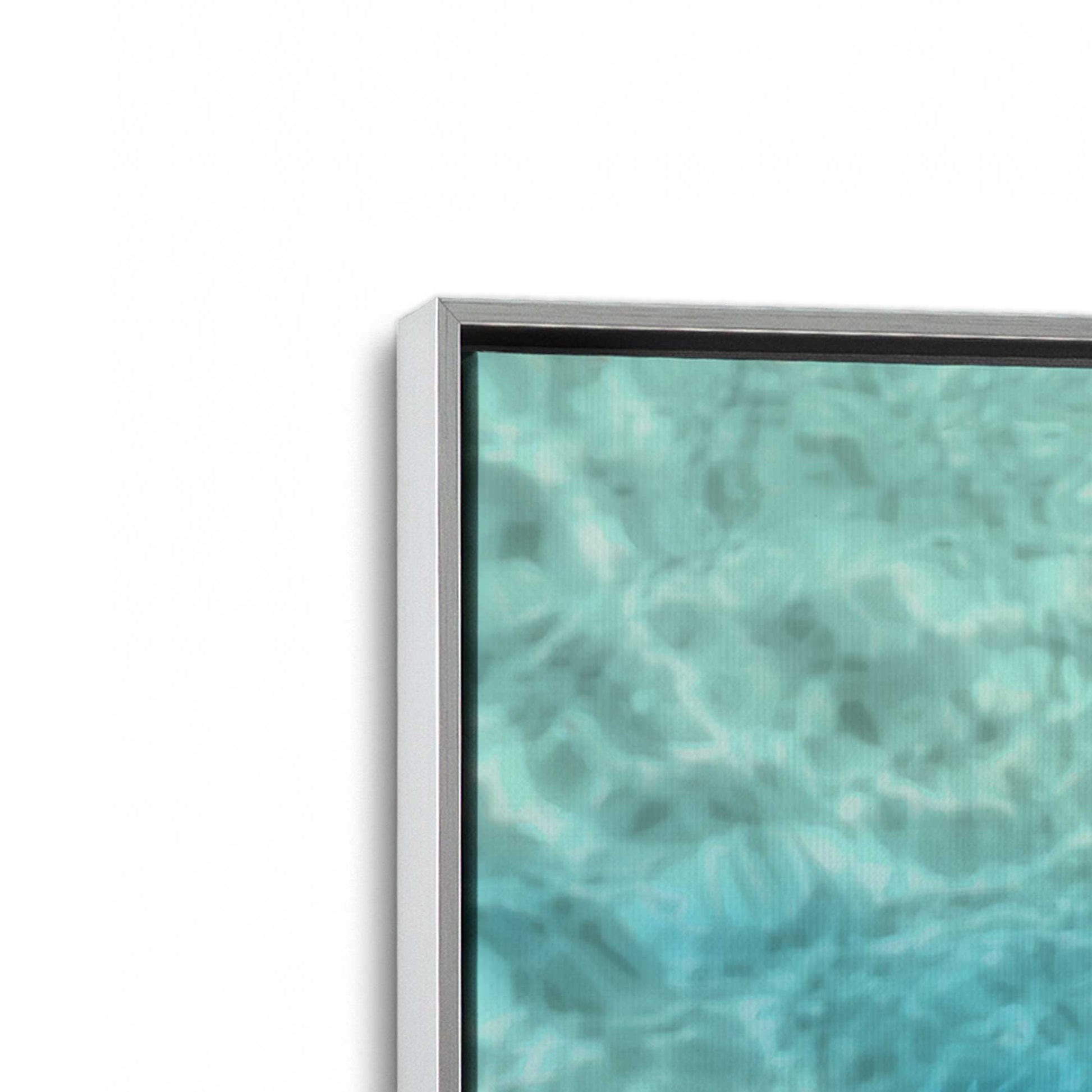 [Color:Polished Chrome], Picture of art in a Polished Chrome frame at an angle