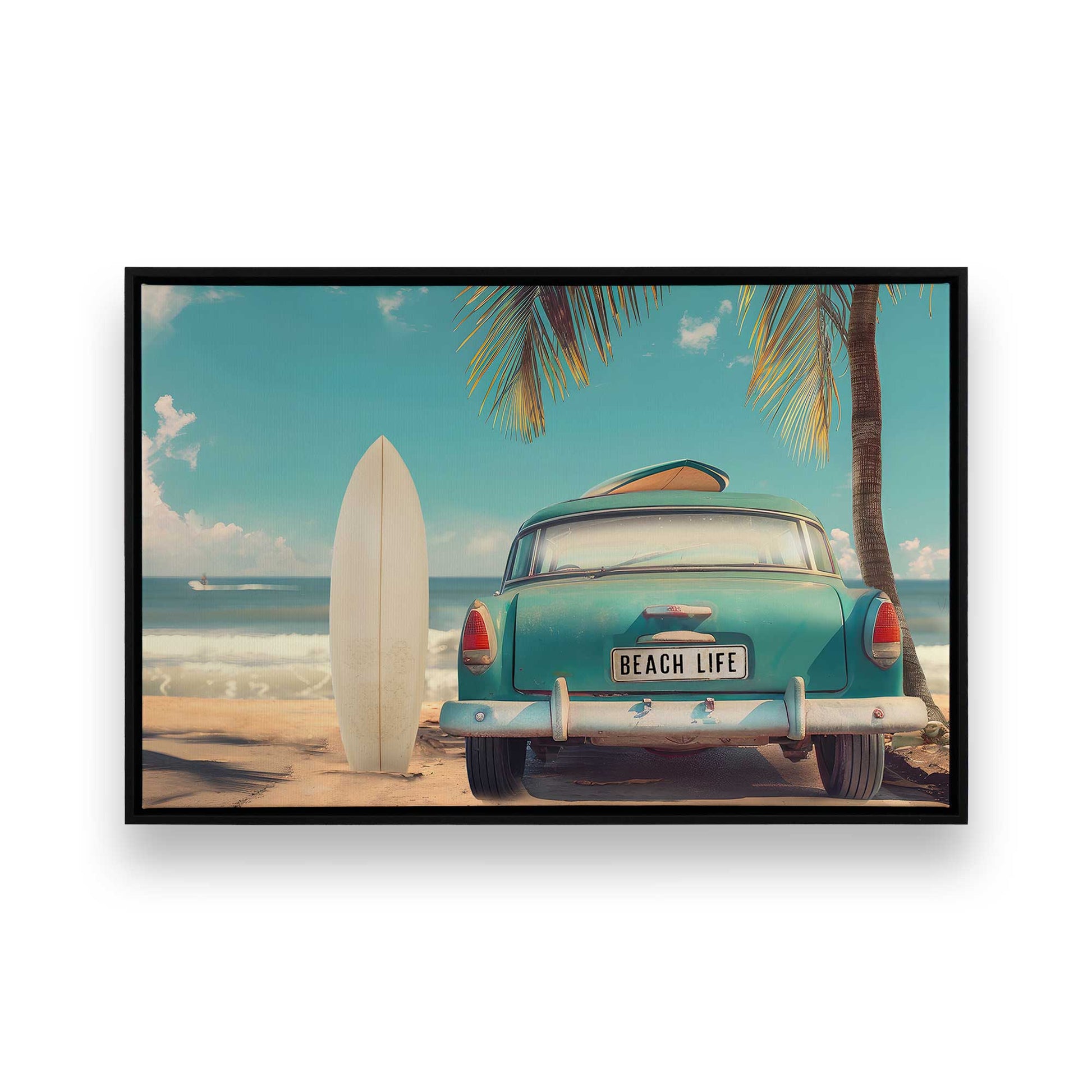 [Color:Satin Black], Picture of art in a Satin Black frame
