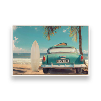 [Color:Opaque White], Picture of art in a White frame