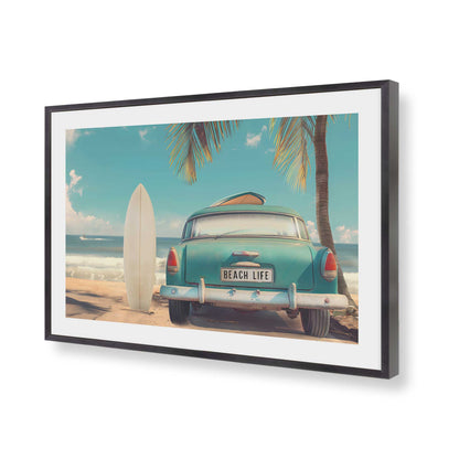 [Color:Weathered Zinc], Picture of art in a Weathered Zinc frame of the corner