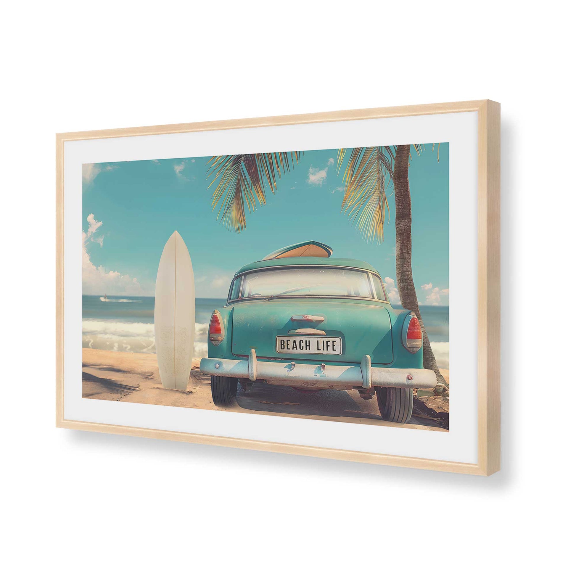 [Color:Raw Maple], Picture of art in a Raw Maple frame of the corner