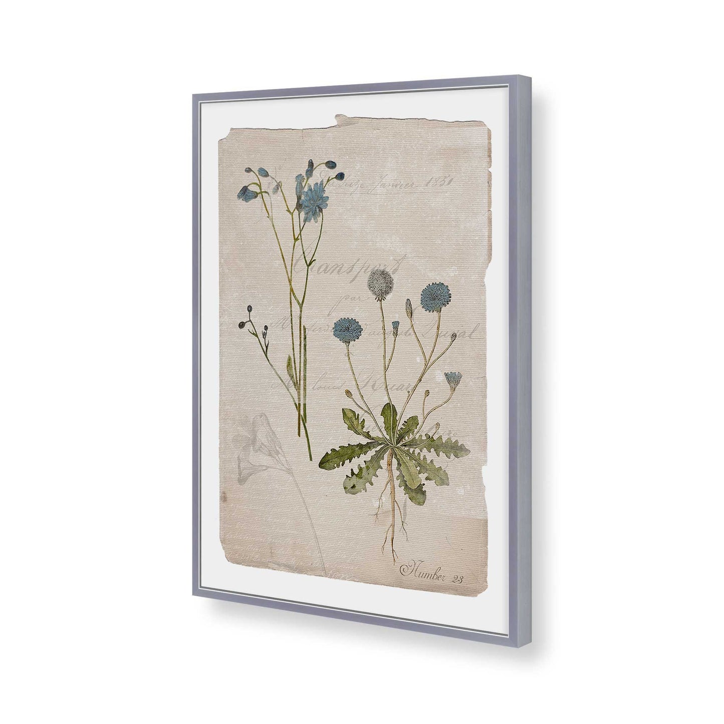 [Color:Polished Chrome], Picture of art in a Polished Chrome frame of the corner