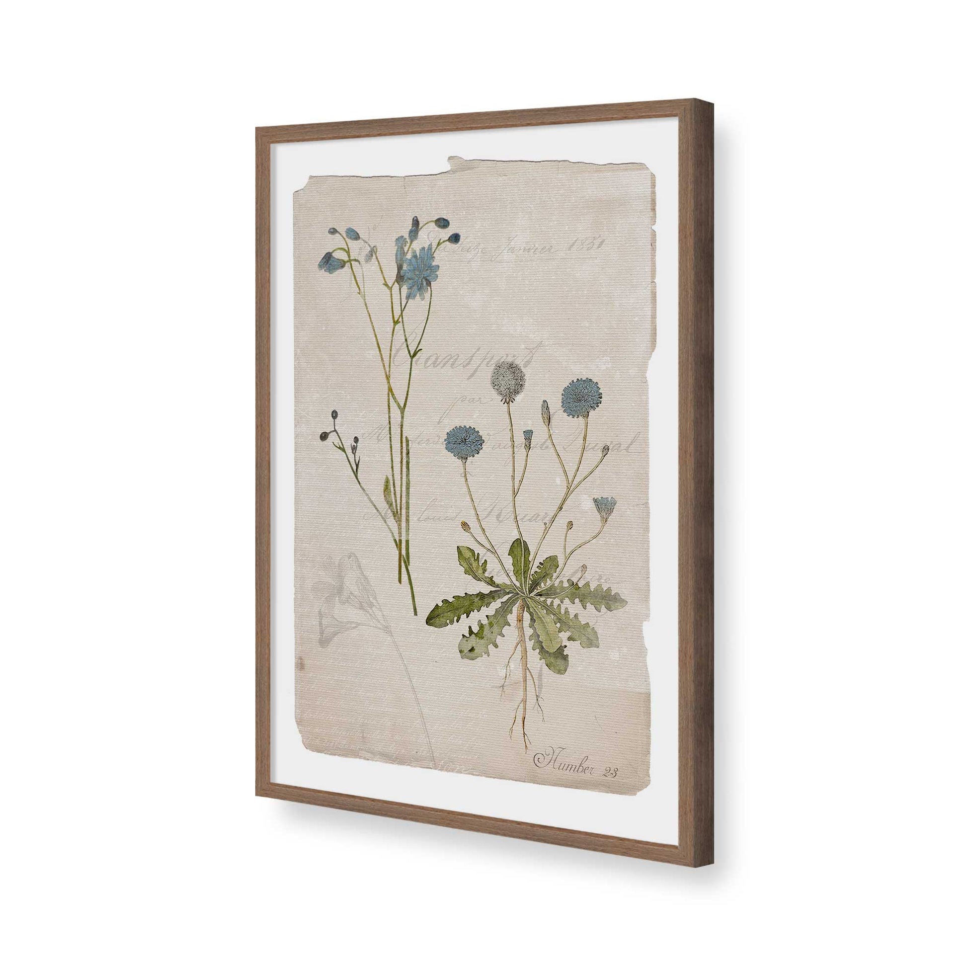 [Color:Walnut], Picture of art in a Walnut frame of the corner