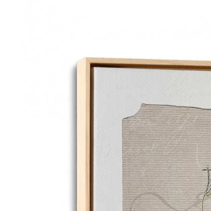 [Color:American Maple], Picture of art in a American Maple frame at an angle