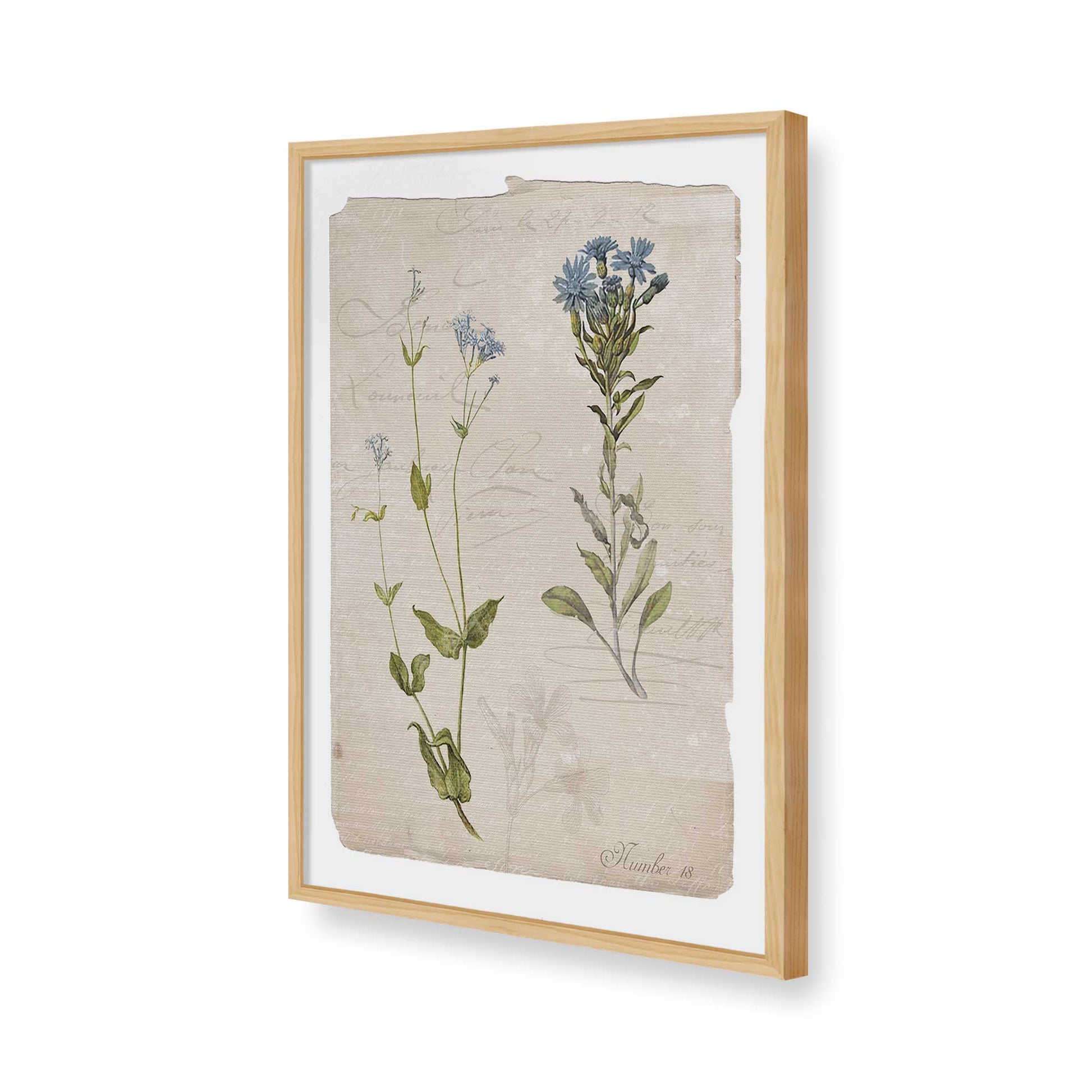 [Color:American Maple], Picture of art in a American Maple frame of the corner