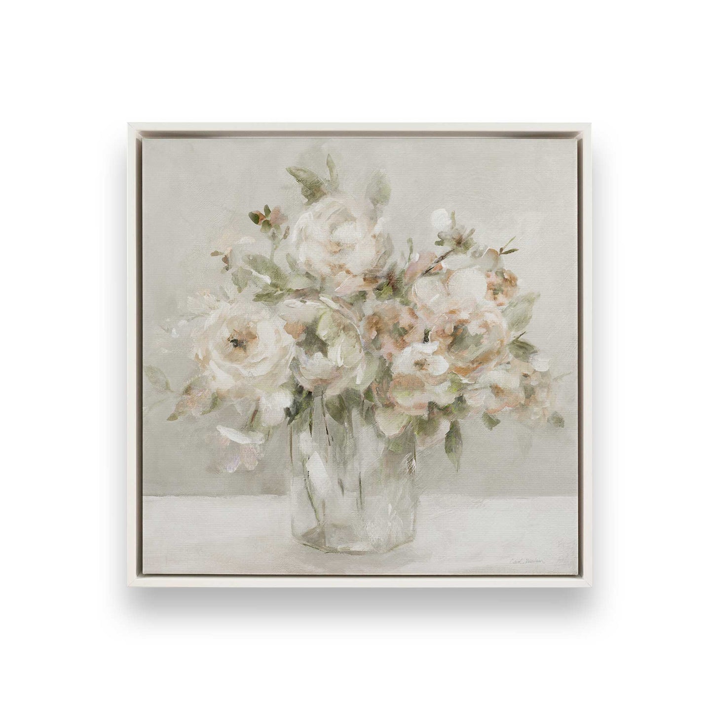 [Color:Opaque White], Picture of art in a White frame