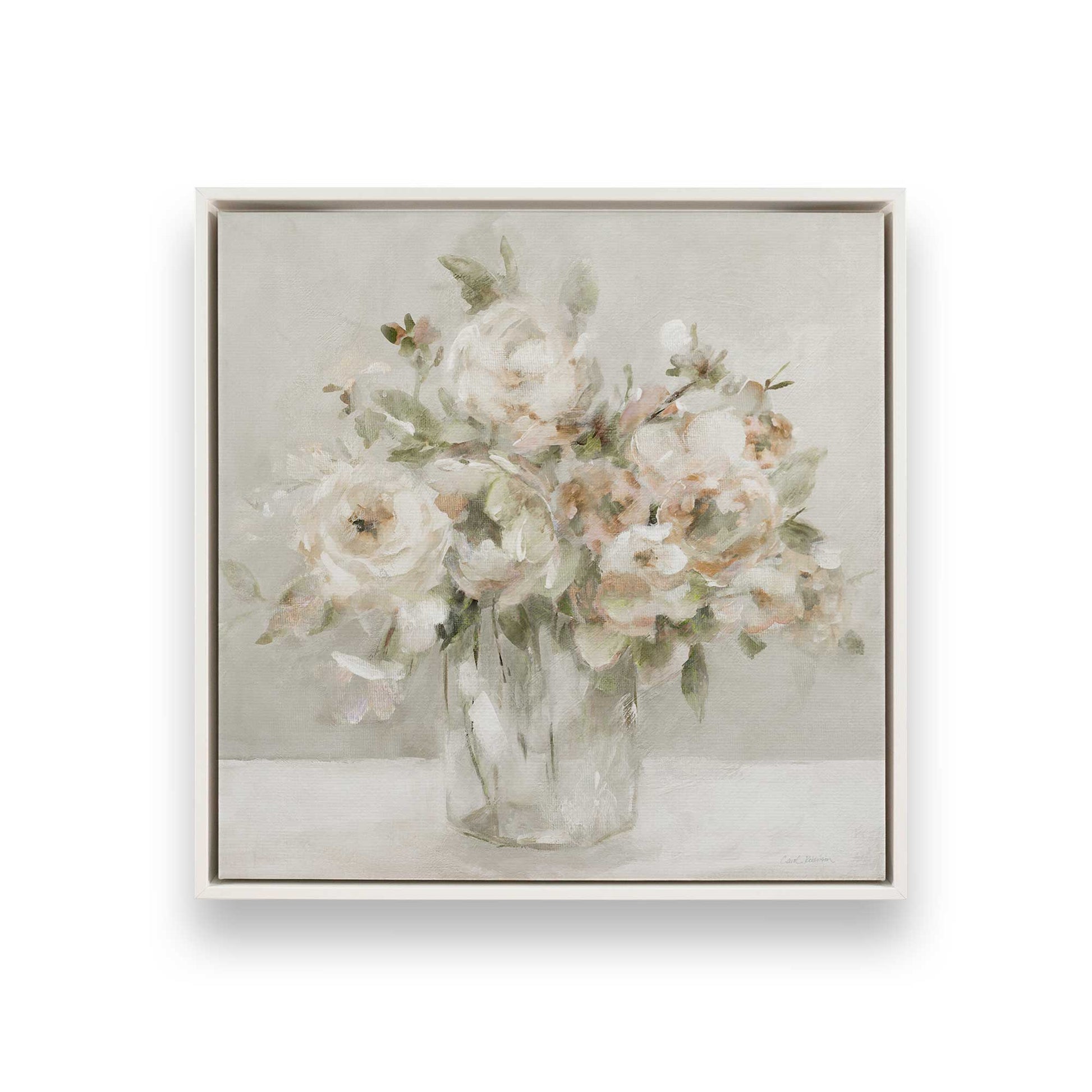 [Color:Opaque White], Picture of art in a White frame