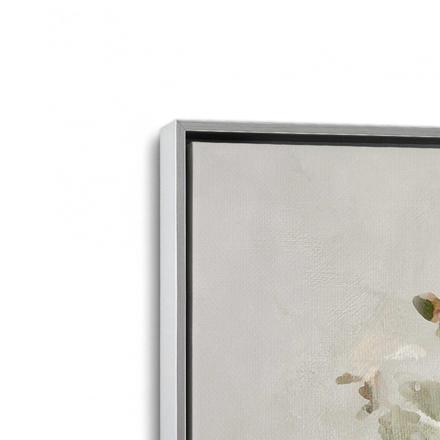 [Color:Polished Chrome], Picture of art in a Polished Chrome frame at an angle