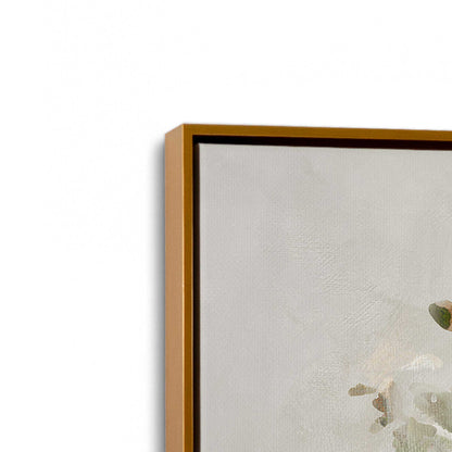 [Color:Polished Gold], Picture of art in a Polished Gold frame at an angle