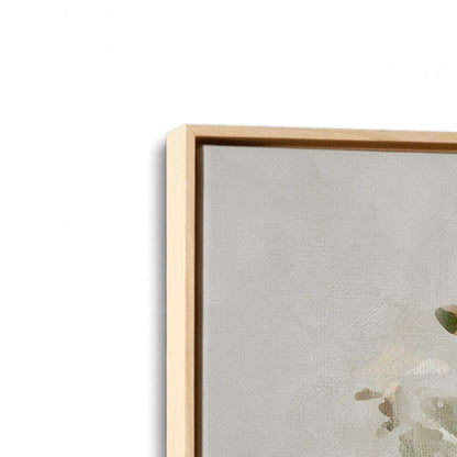[Color:American Maple], Picture of art in a American Maple frame at an angle