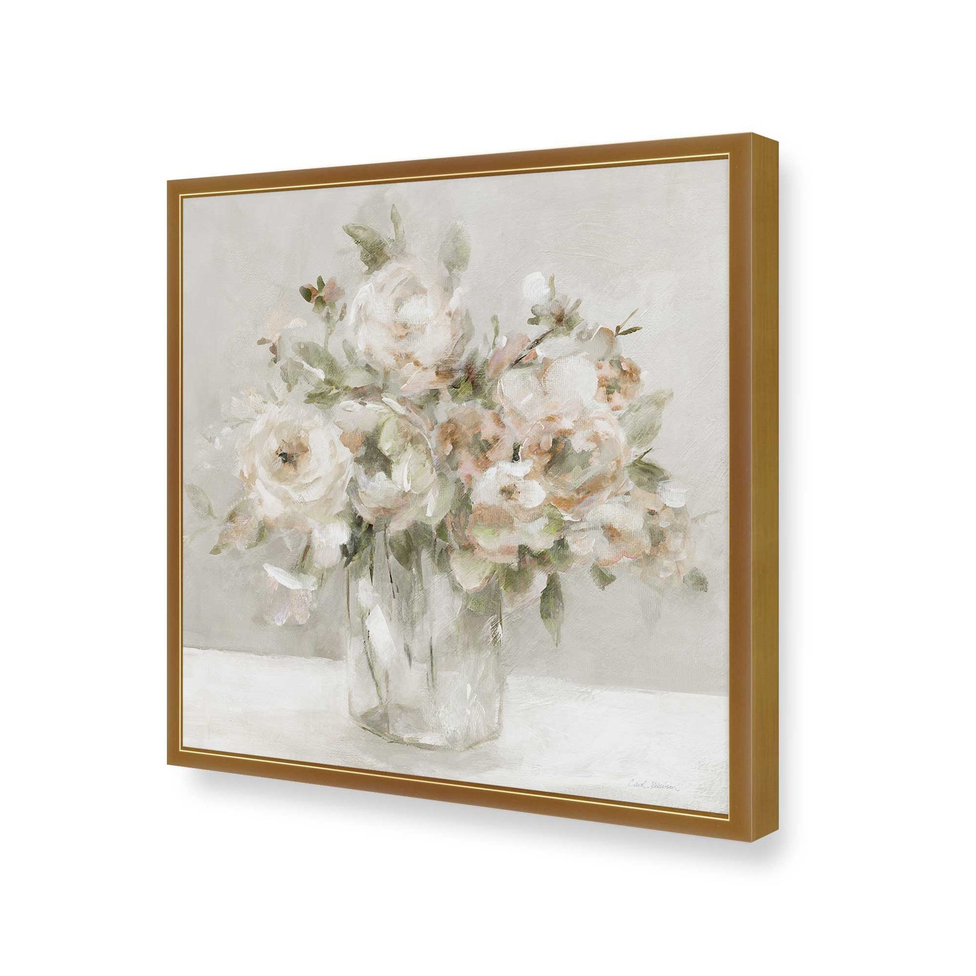 [Color:Polished Gold], Picture of art in a Polished Gold frame of the corner