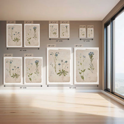 Antique Botanical Plates, Set of 2 Prints on Canvas