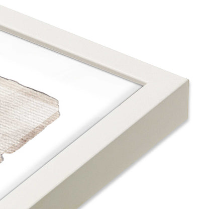 [Color:Opaque White], Picture of art in a Opaque White frame of the corner