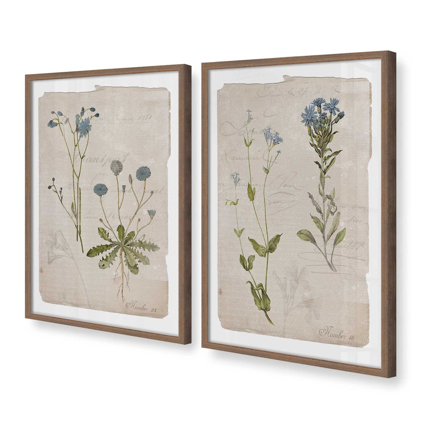 [Color:Walnut], Picture of art in a Walnut frame at an angle