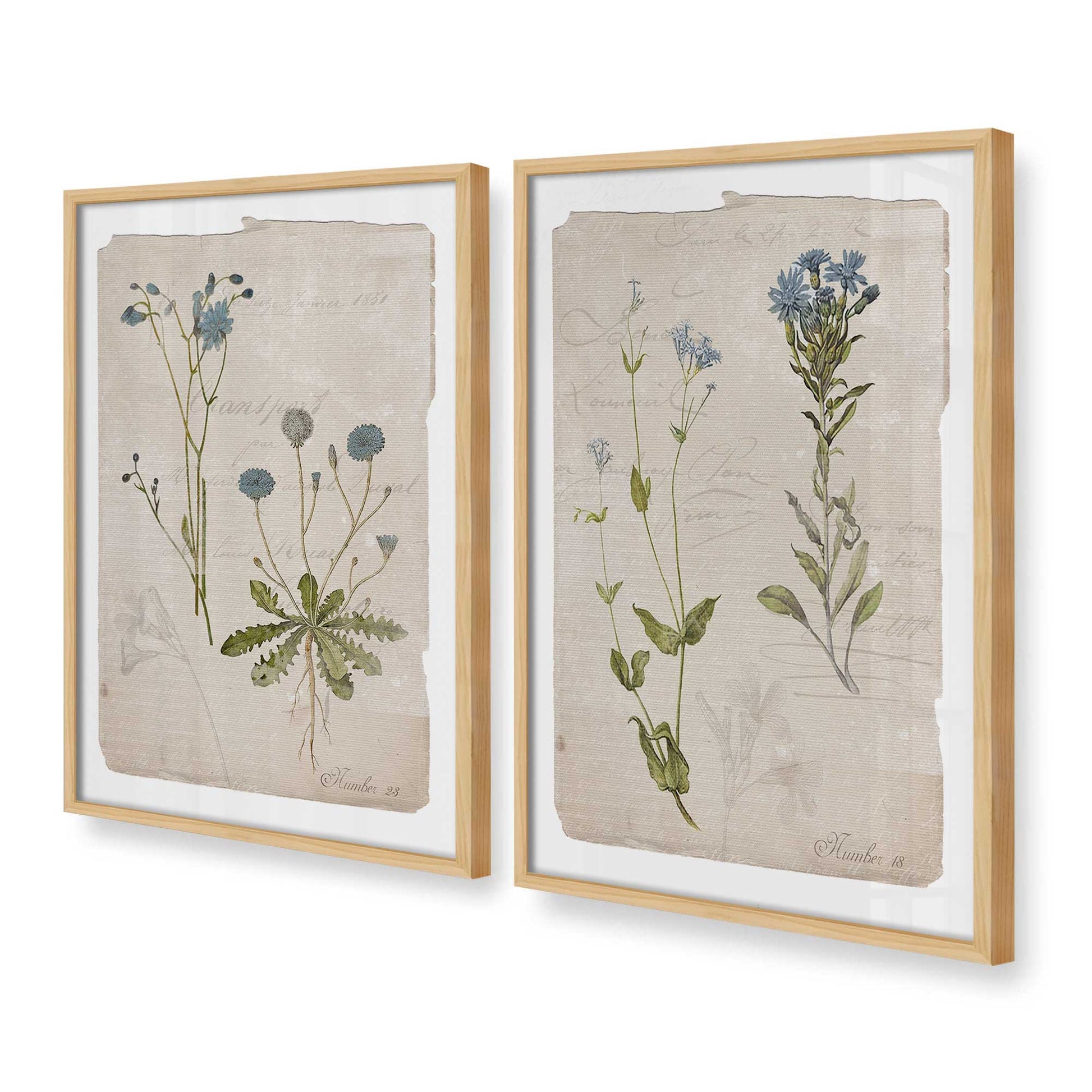 [Color:American Maple], Picture of art in a American Maple frame at an angle