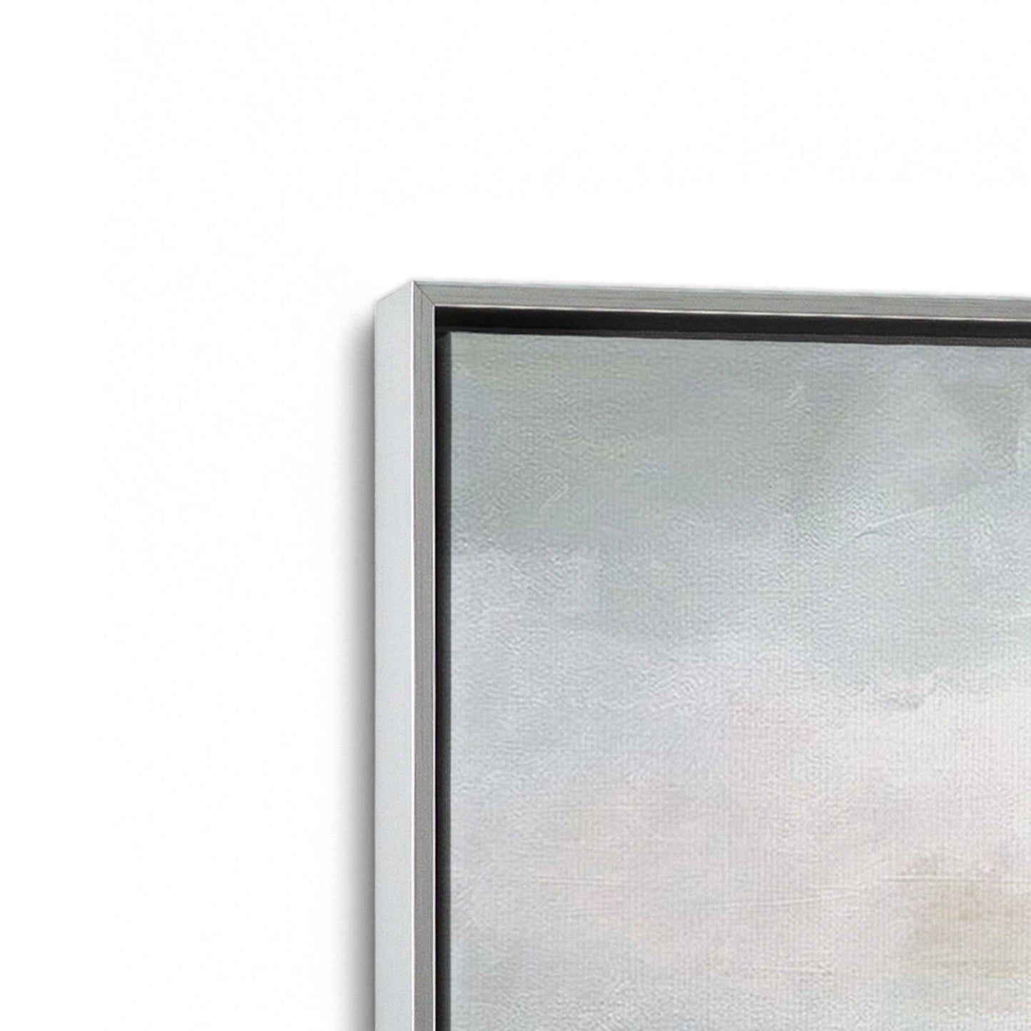 [Color:Polished Chrome], Picture of art in a Polished Chrome frame at an angle