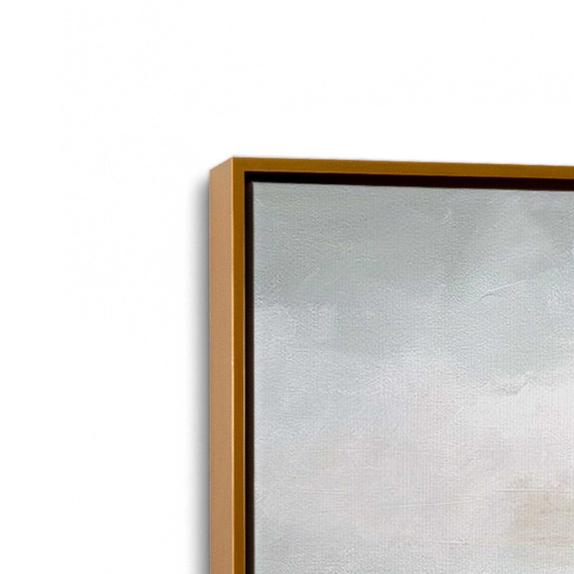 [Color:Polished Gold], Picture of art in a Polished Gold frame at an angle