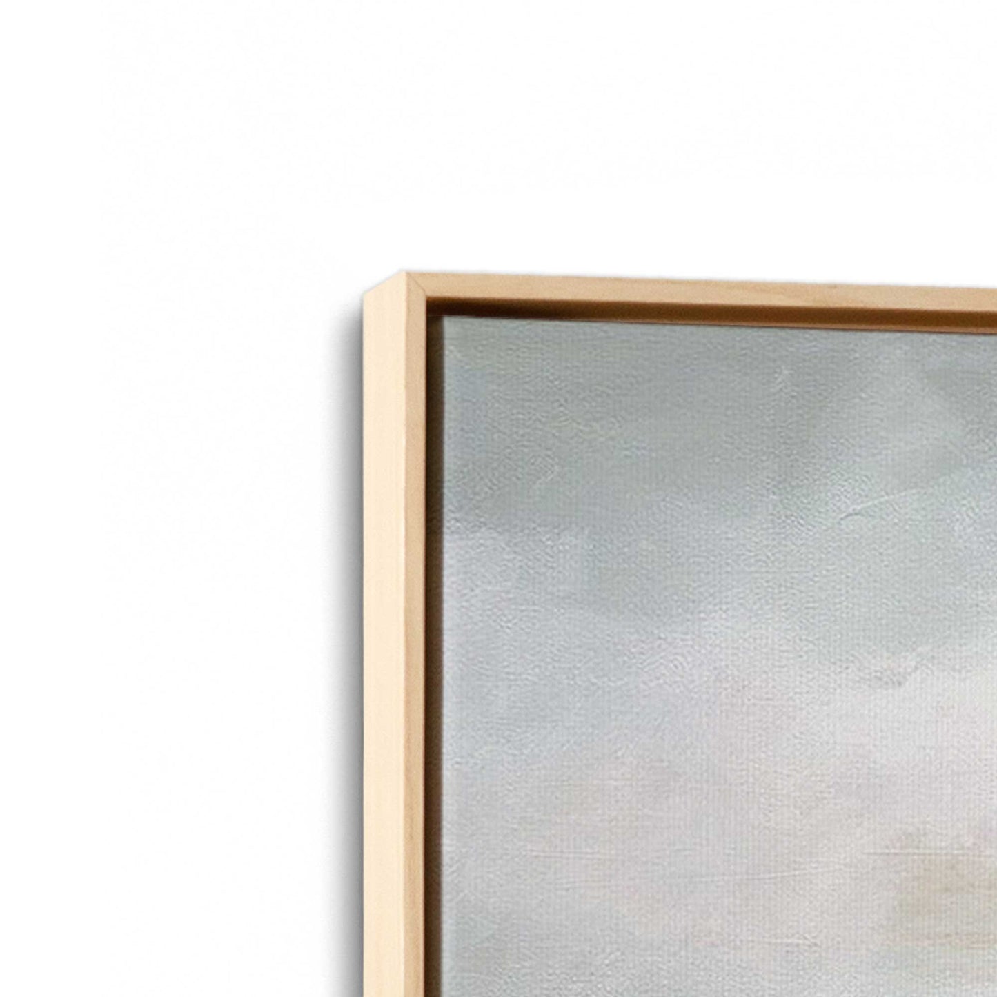 [Color:American Maple], Picture of art in a American Maple frame at an angle