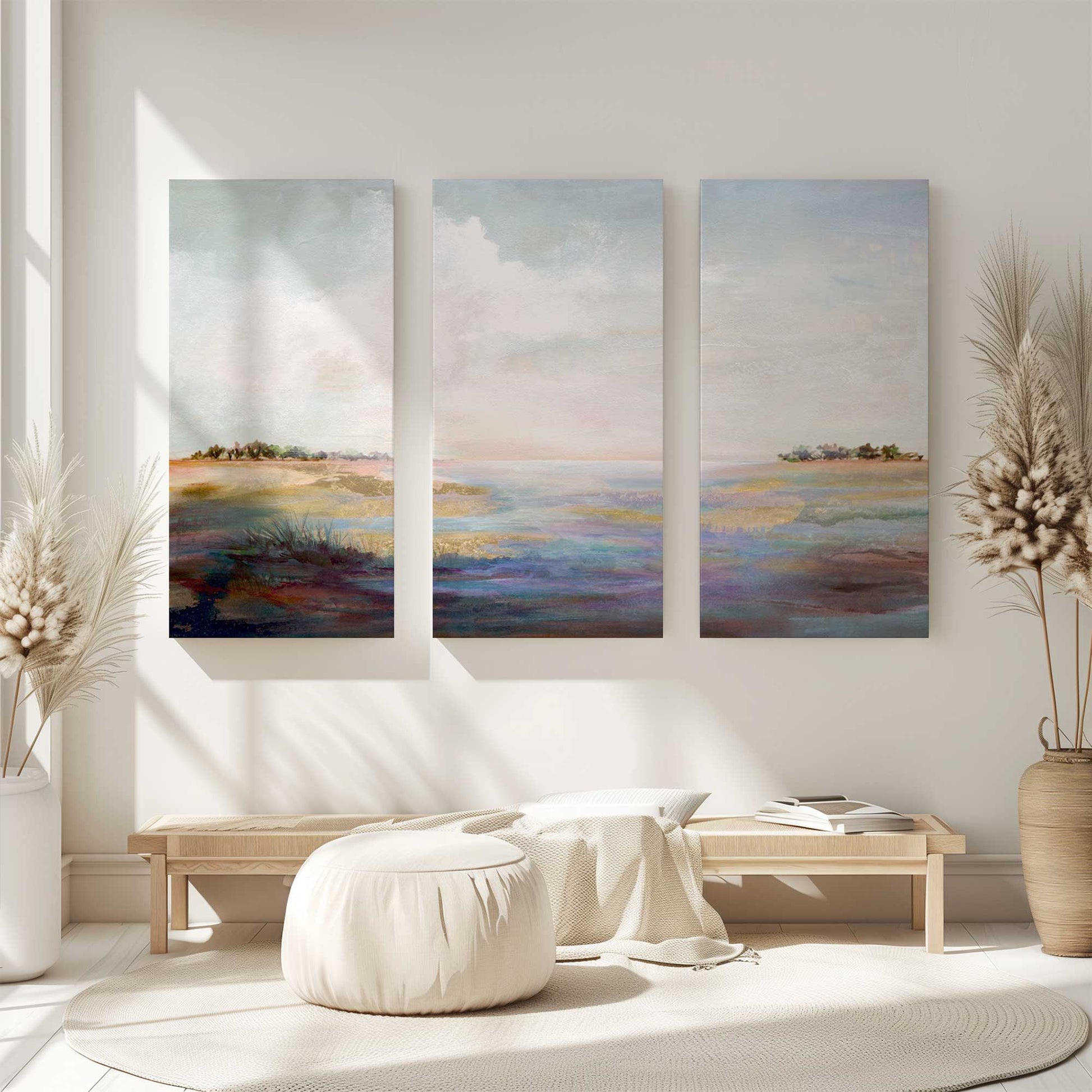 [Color:Stretched Canvas], Picture of art in a room