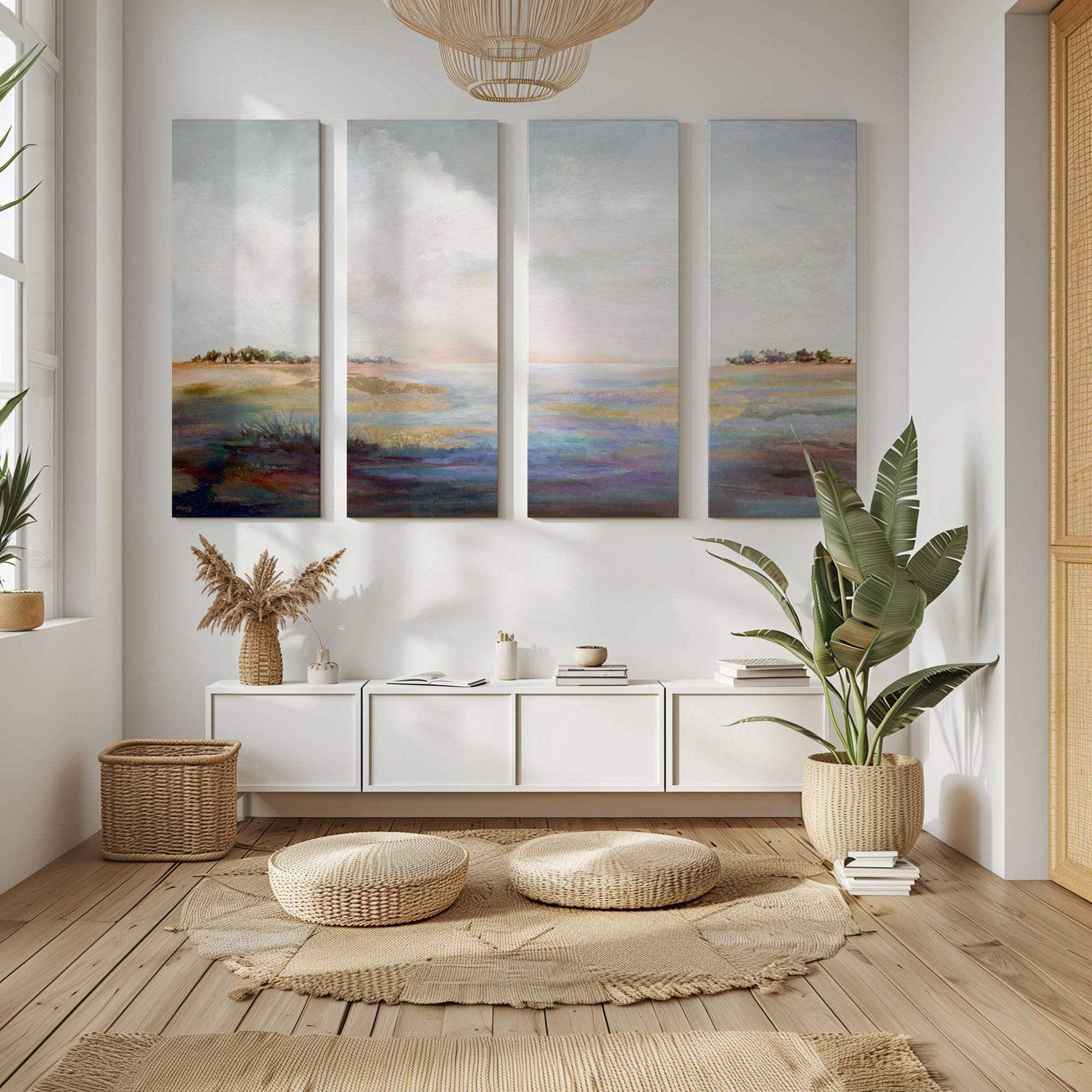 [Color:Stretched Canvas], Picture of art in a room