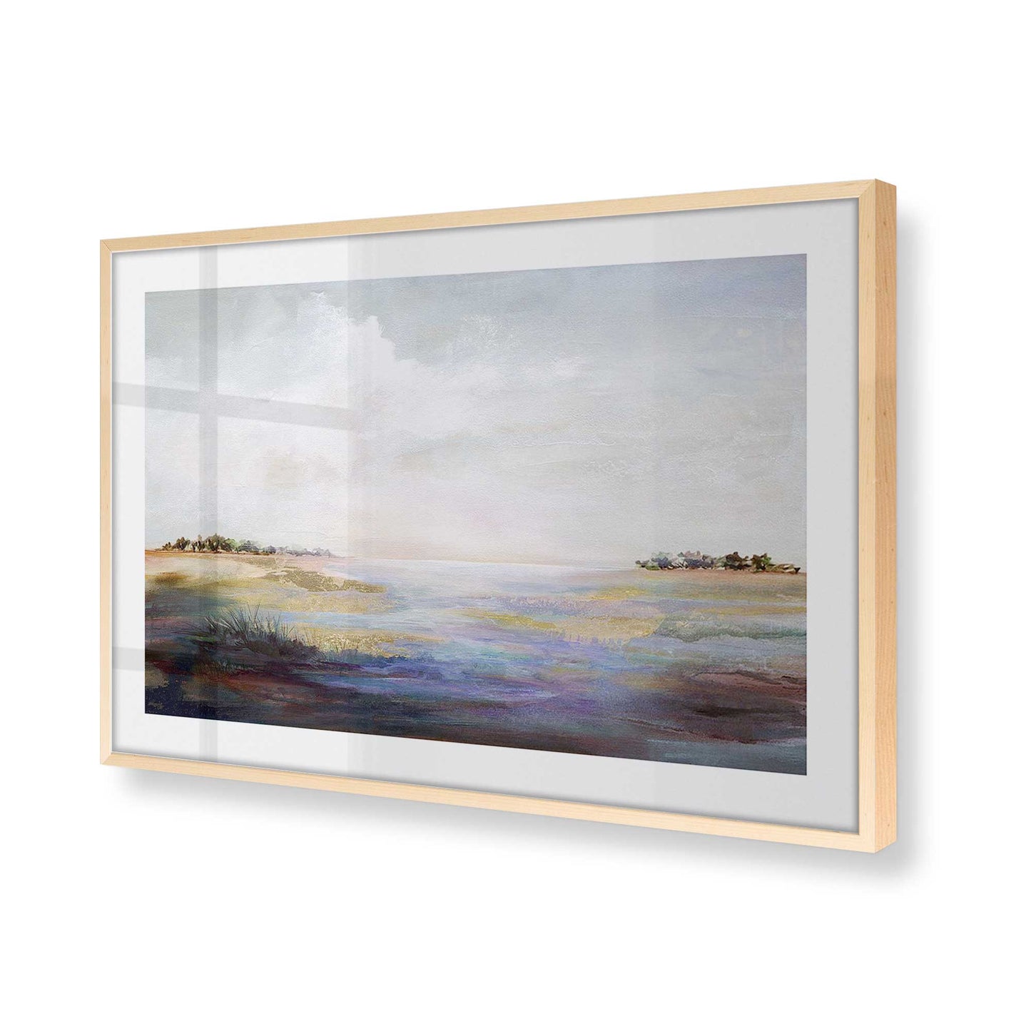 [Color:Raw Maple], Picture of art in a Raw Maple frame at an angle