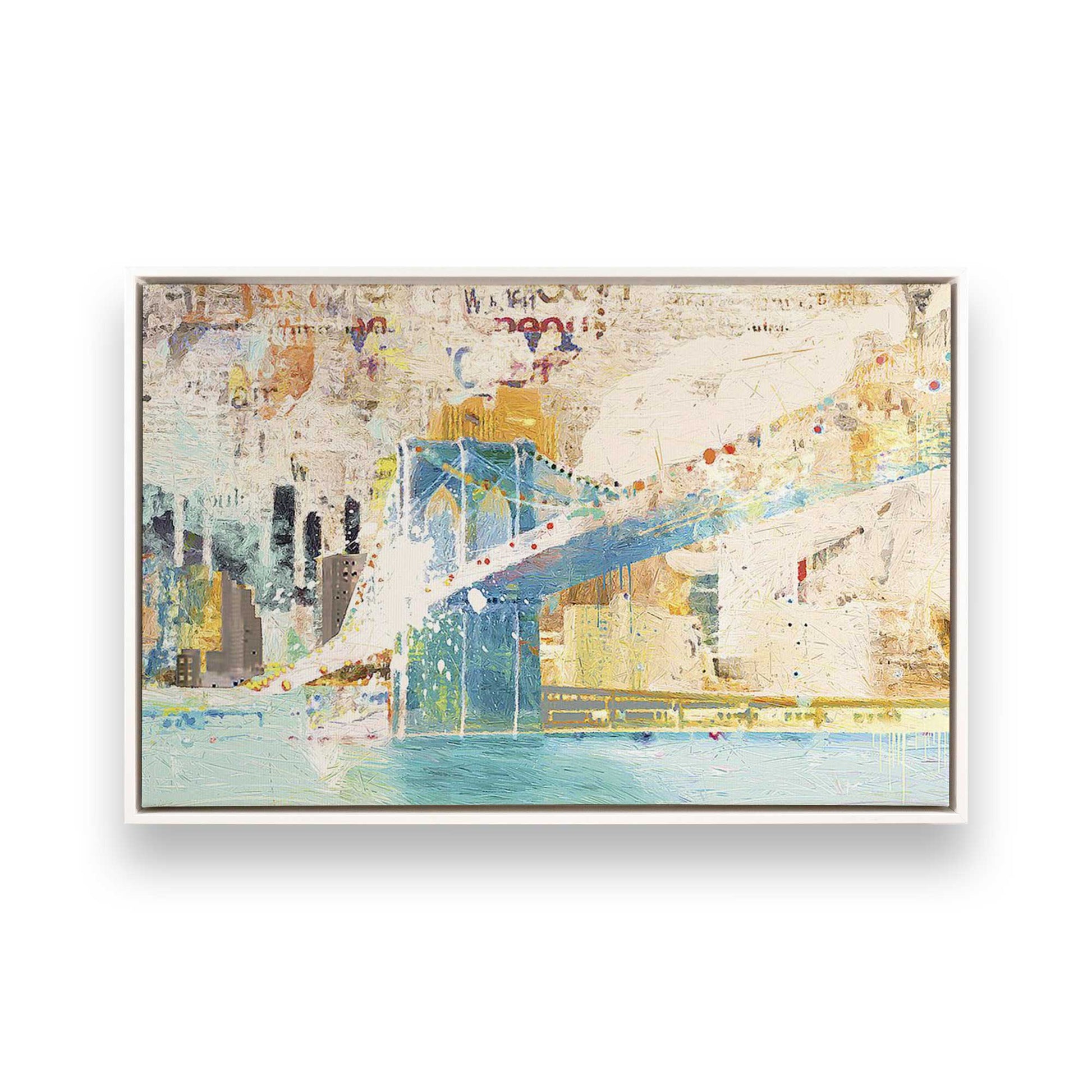 [Color:White], Picture of art in a White frame