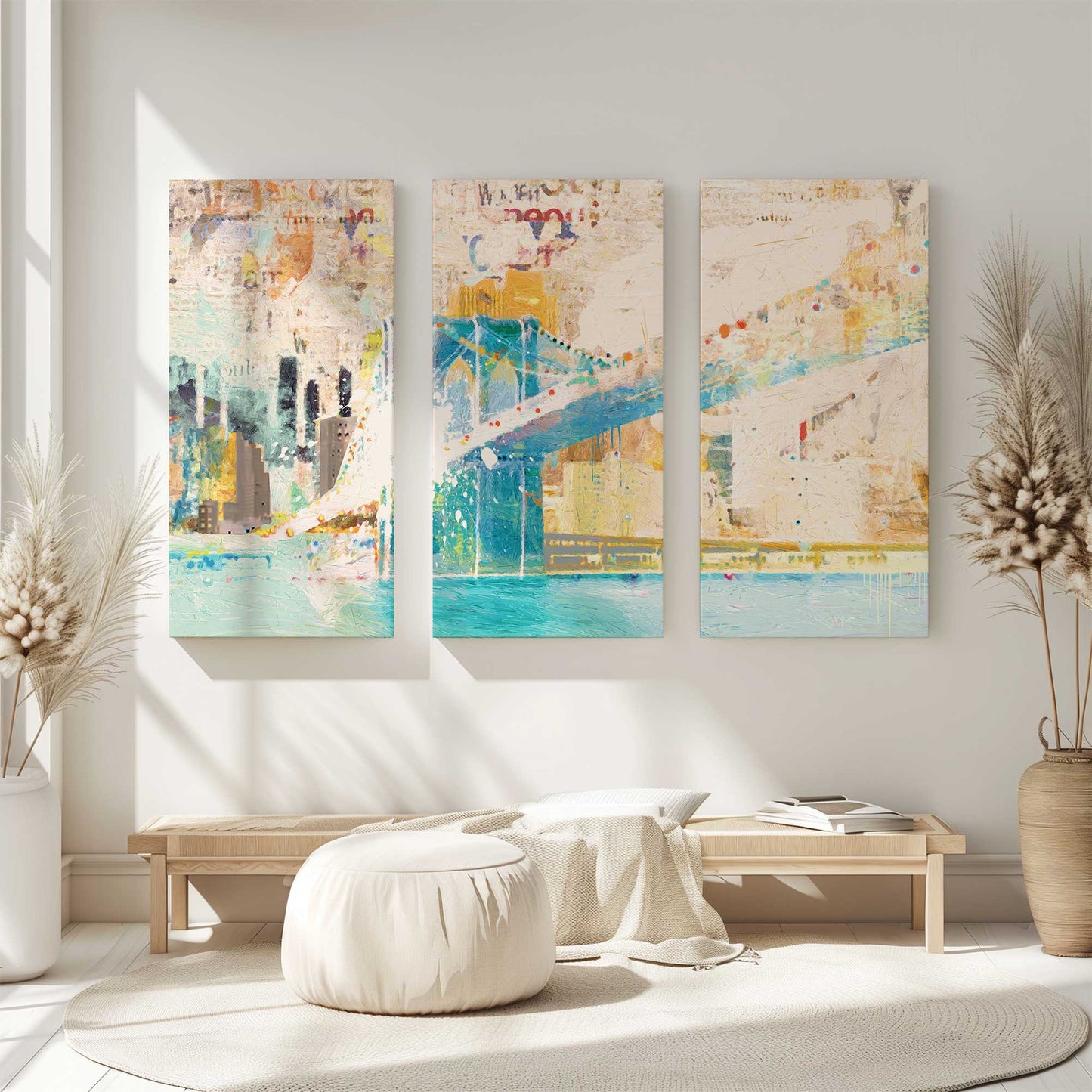 [Color:Stretched Canvas], Picture of art in a room