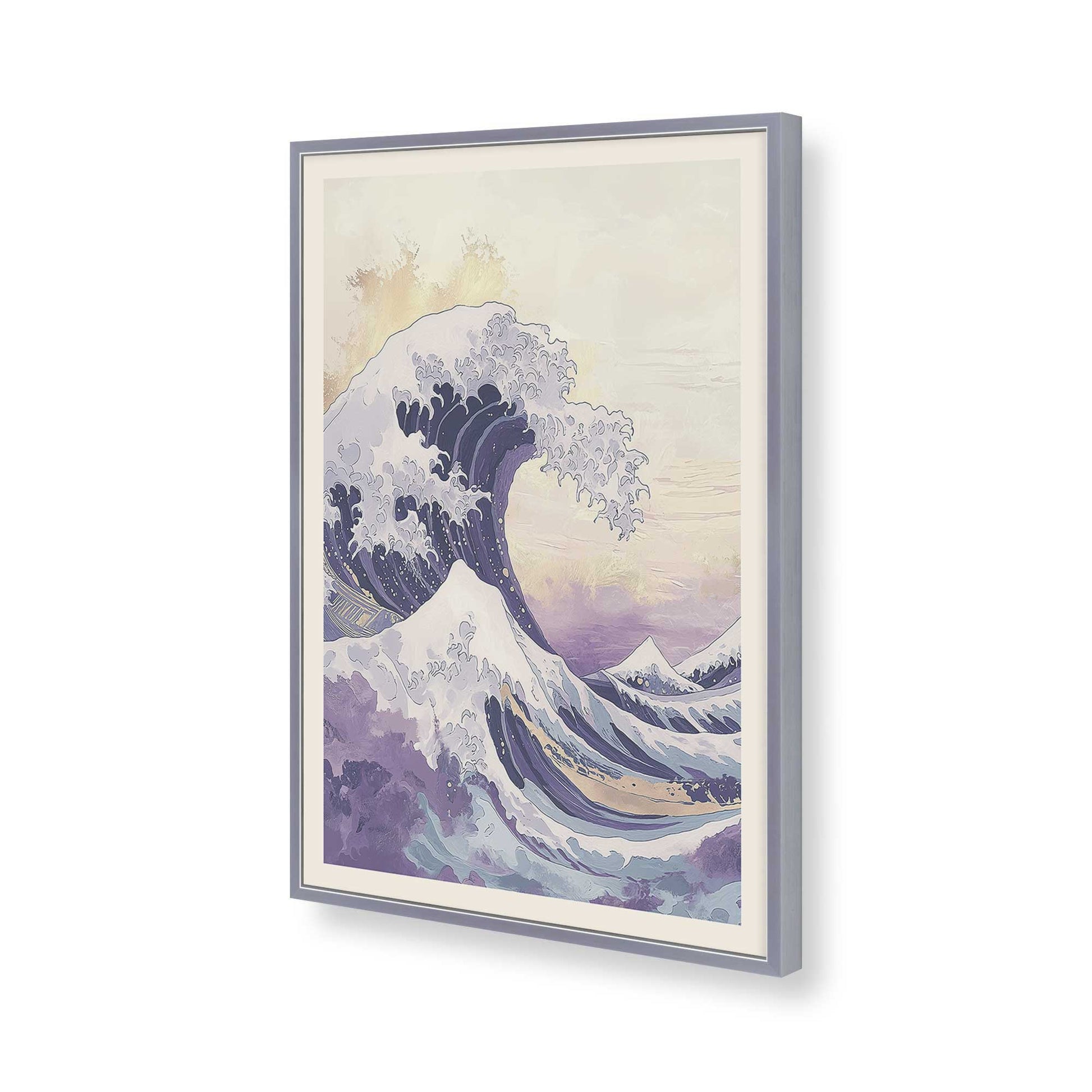 [Color:Polished Chrome], Picture of art in a Polished Chrome frame of the corner