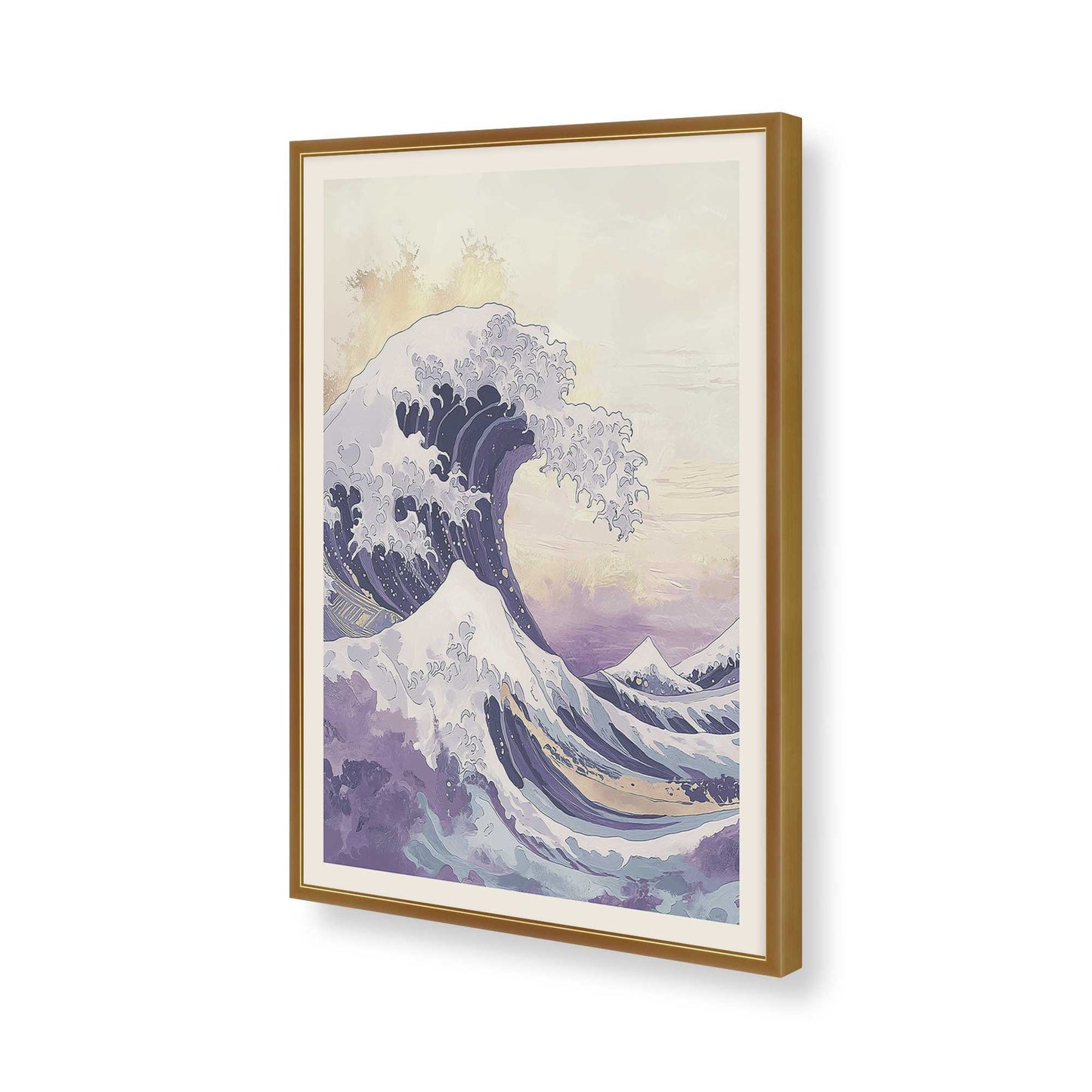 [Color:Polished Gold], Picture of art in a Polished Gold frame of the corner