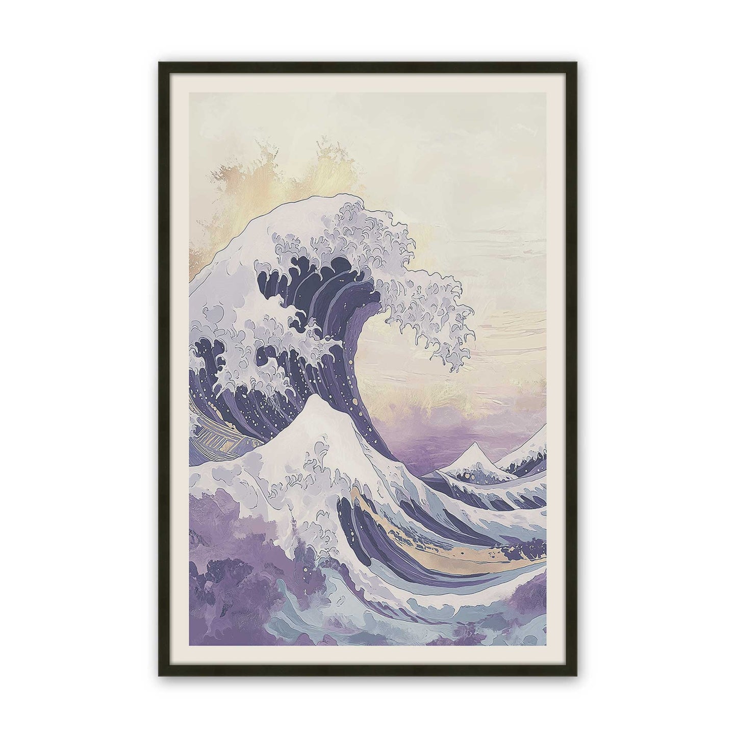 [Color:Satin Black], Picture of art in a Satin Black frame