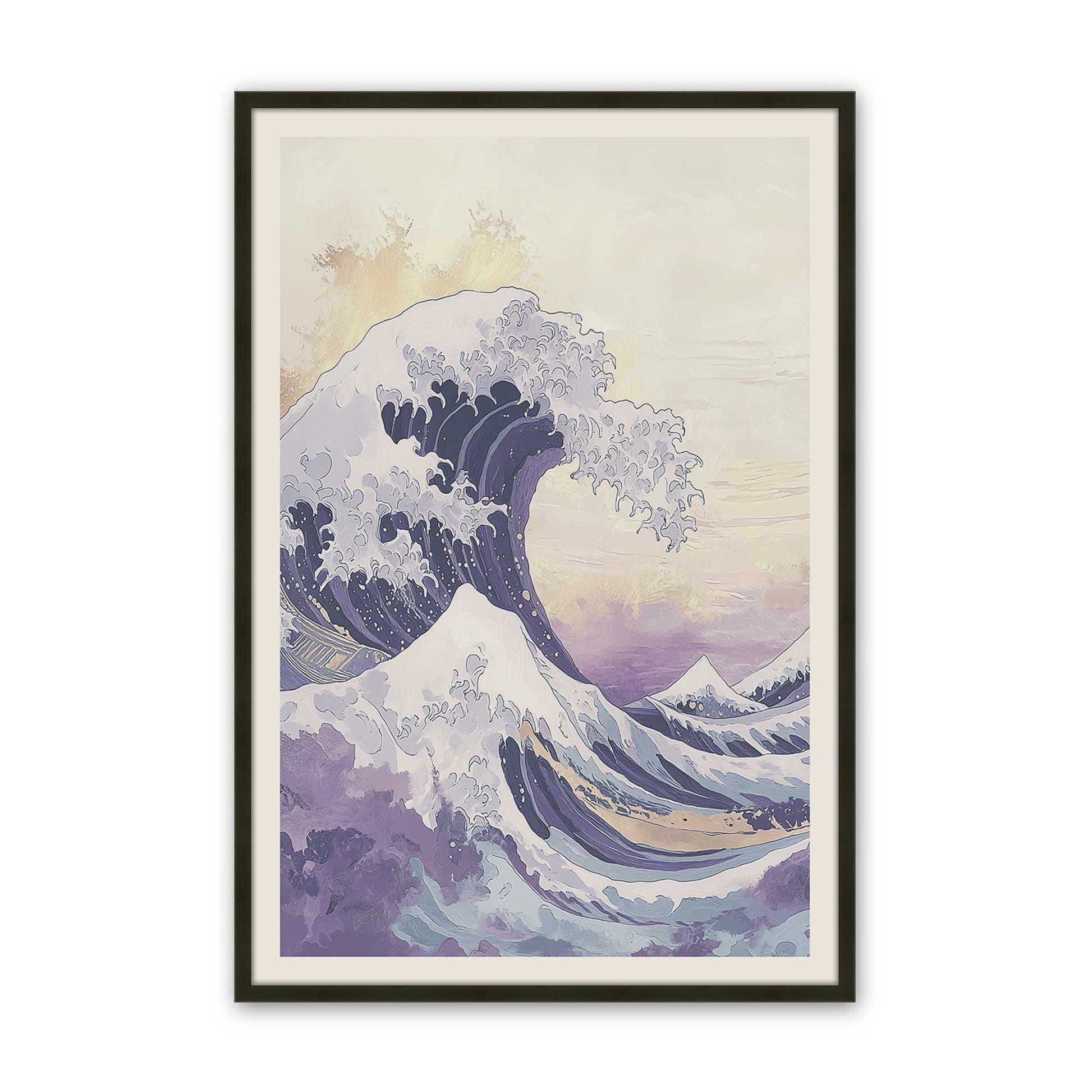 [Color:Satin Black], Picture of art in a Satin Black frame