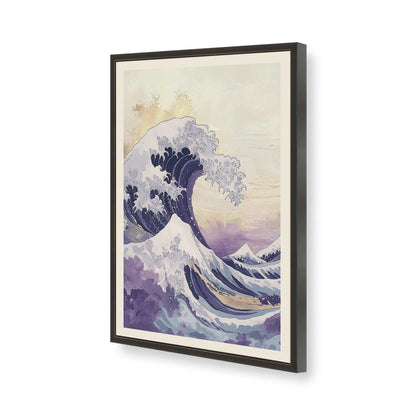 [Color:Satin Black], Picture of art in a Satin Black frame of the corner