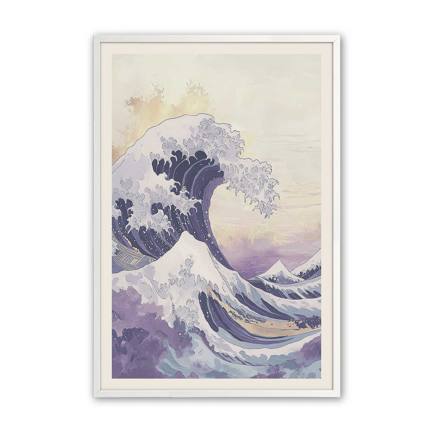 [Color:Opaque White], Picture of art in a Opaque White frame
