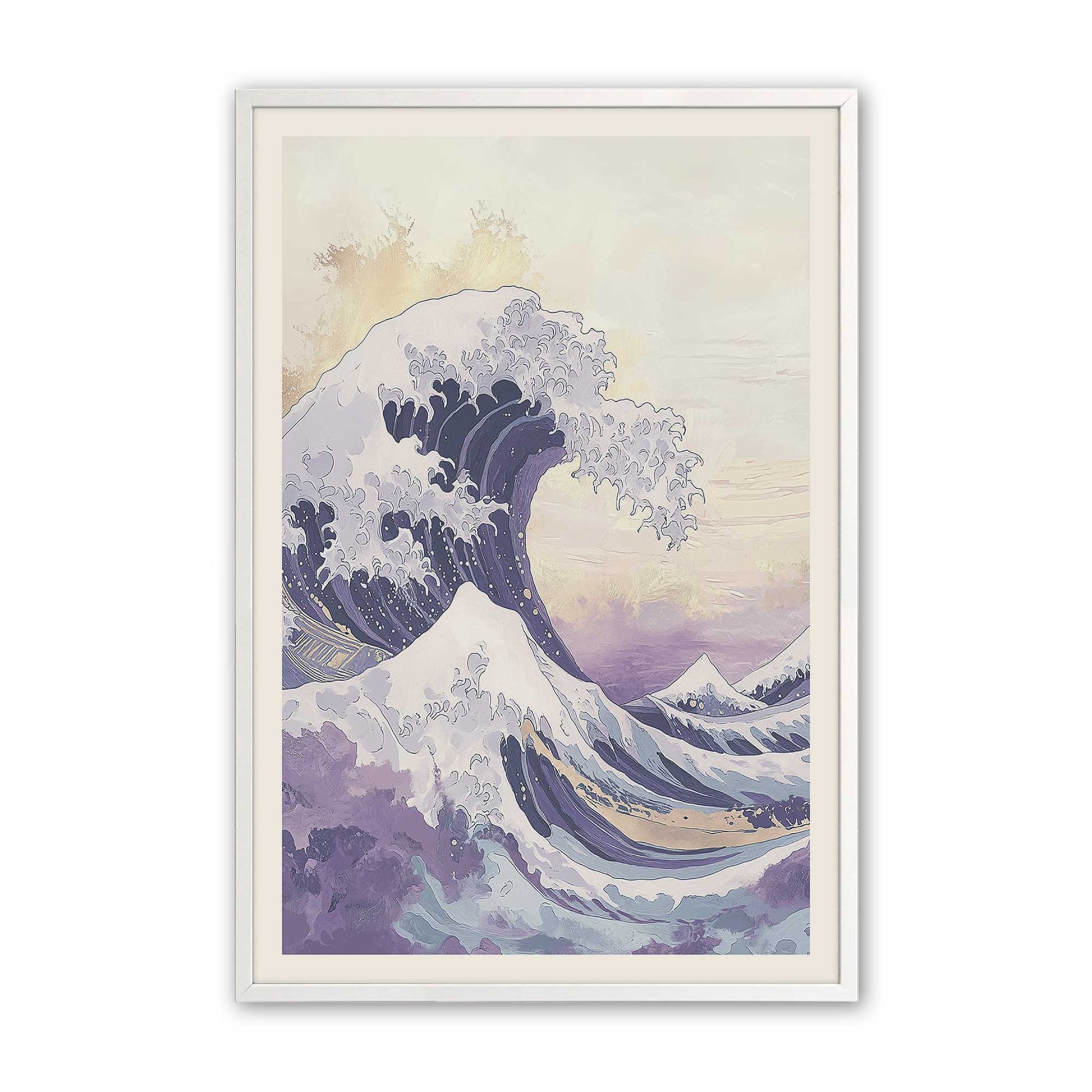 [Color:Opaque White], Picture of art in a Opaque White frame