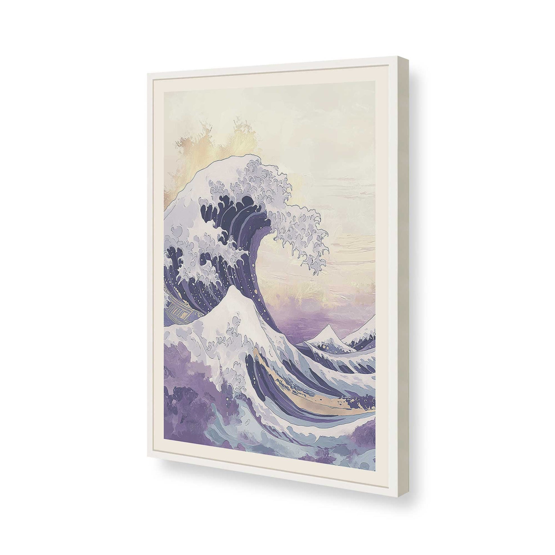 [Color:Opaque White], Picture of art in a Opaque White frame of the corner
