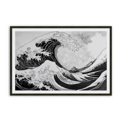 [Color:Satin Black], Picture of art in a Satin Black frame
