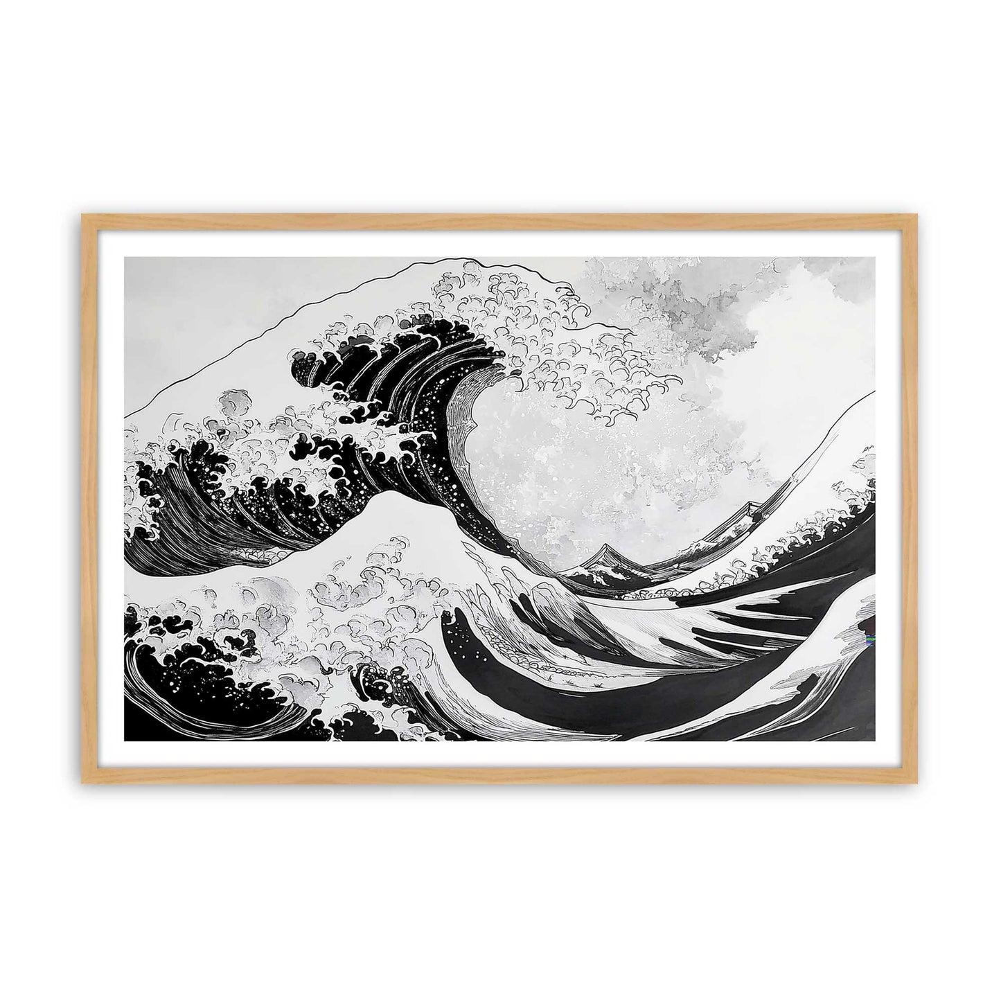 [Color:American Maple], Picture of art in a American Maple frame