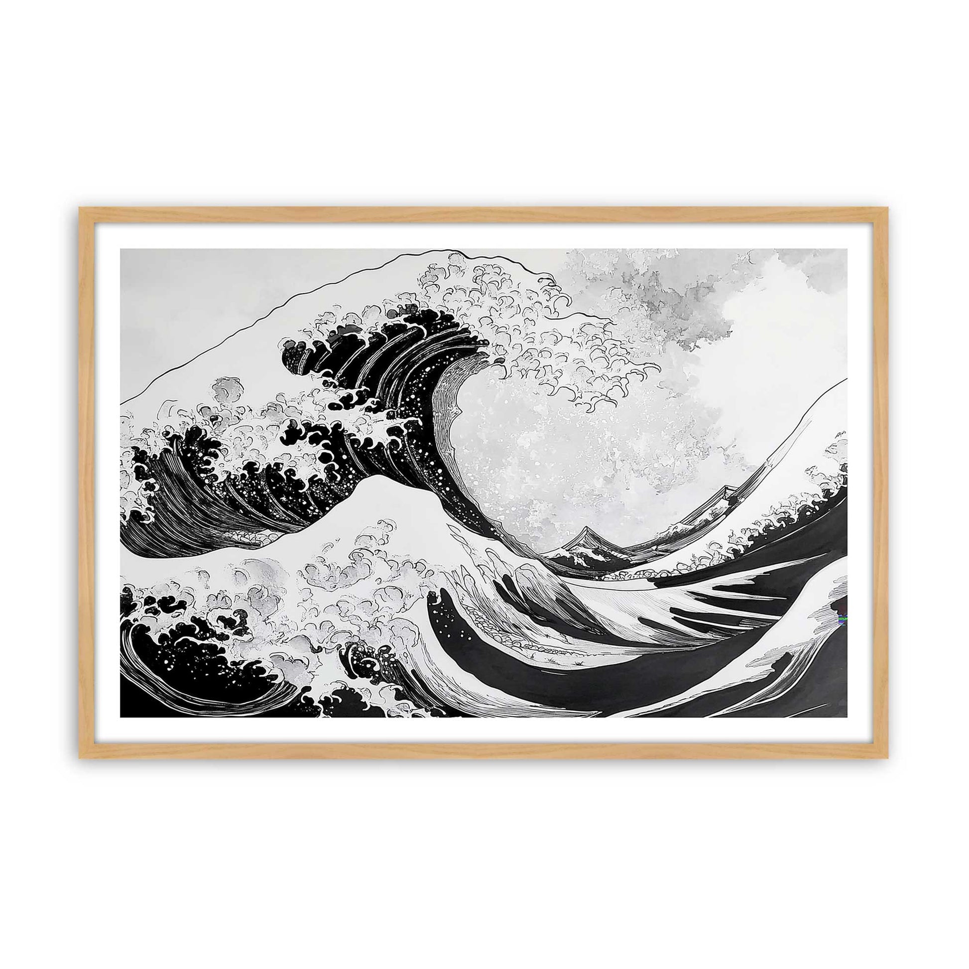 [Color:American Maple], Picture of art in a American Maple frame