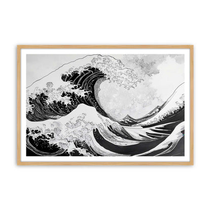 [Color:American Maple], Picture of art in a American Maple frame
