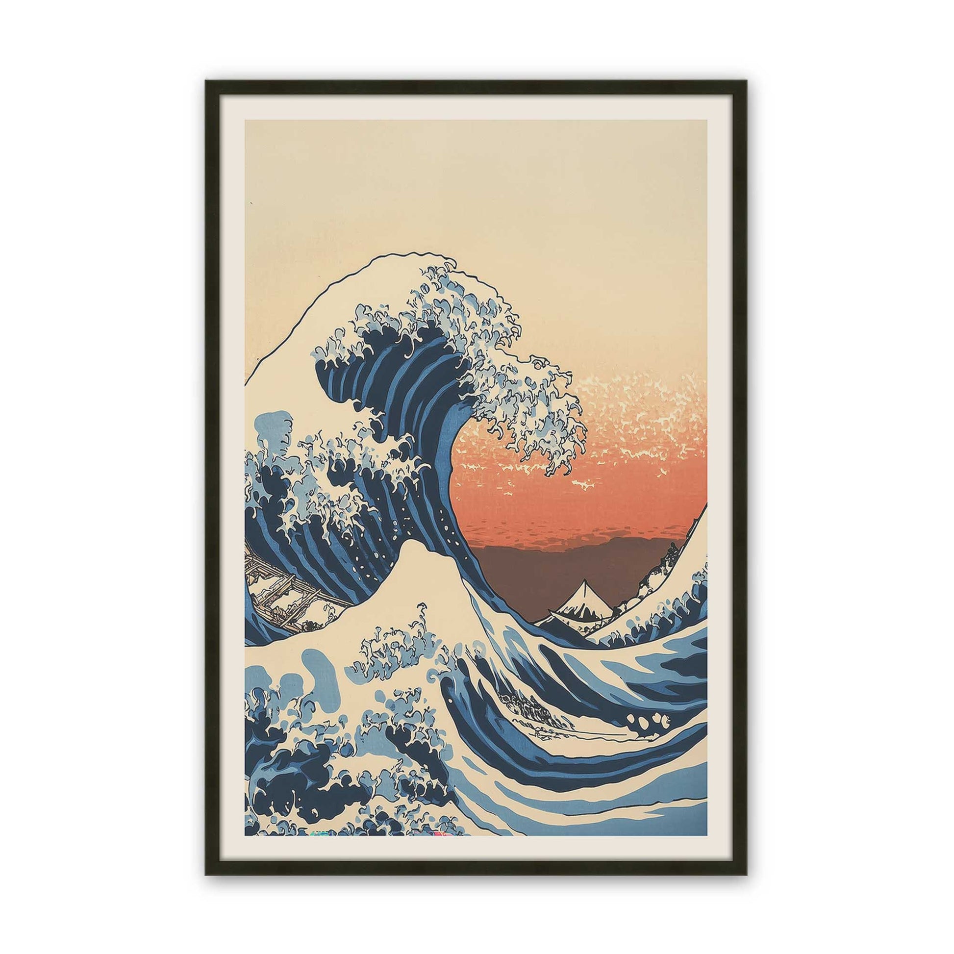 [Color:Satin Black], Picture of art in a Satin Black frame