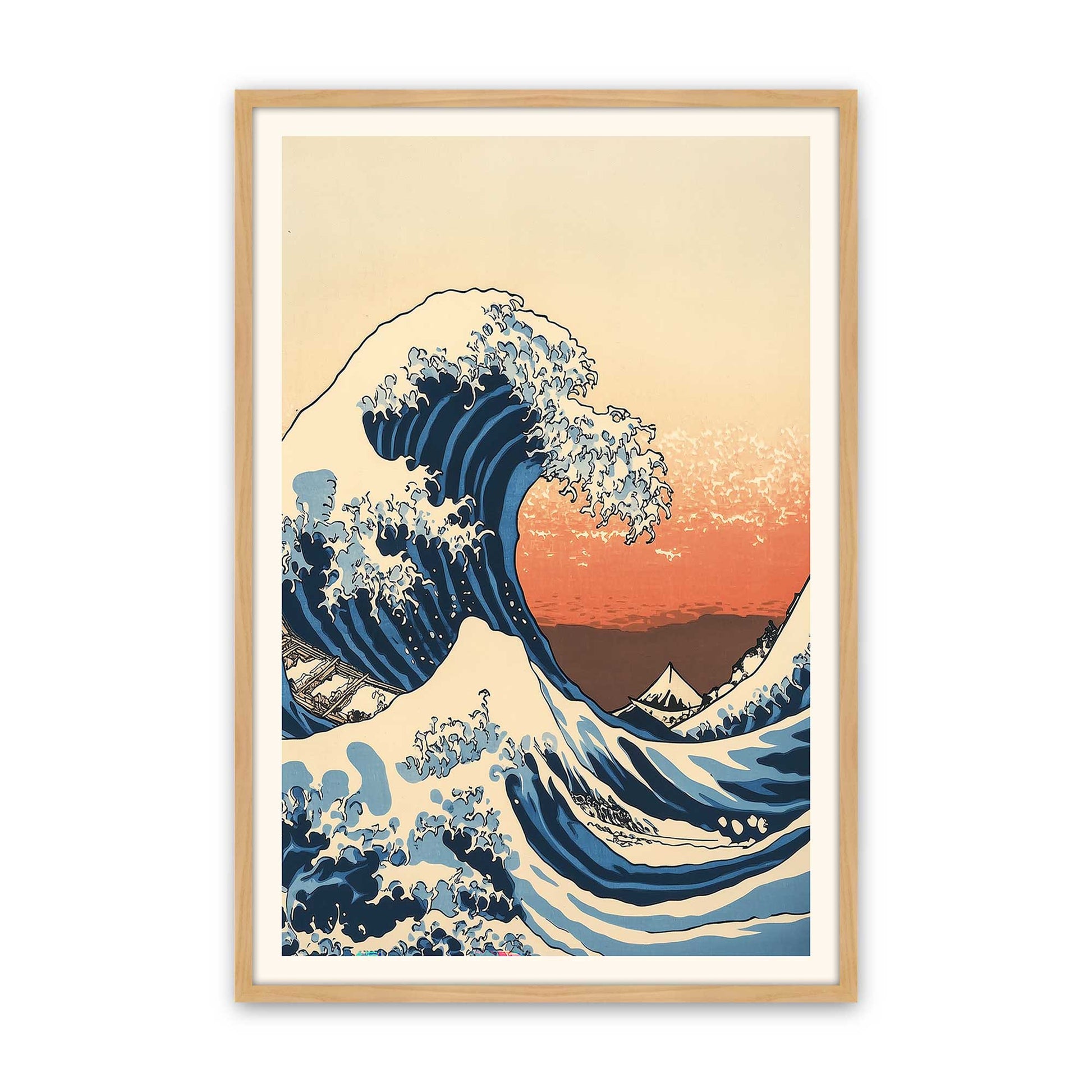 [Color:American Maple], Picture of art in a American Maple frame