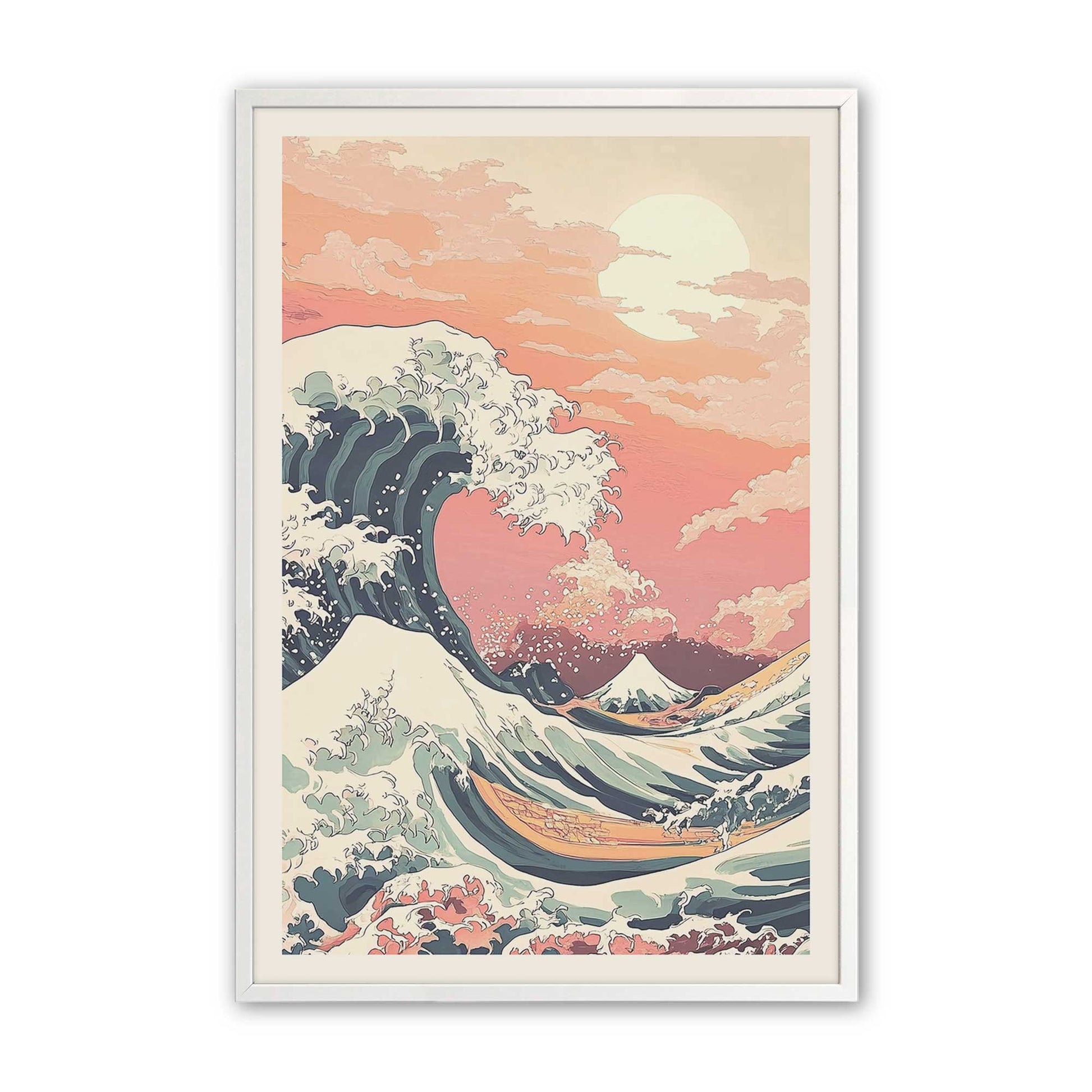 [Color:Opaque White], Picture of art in a Opaque White frame