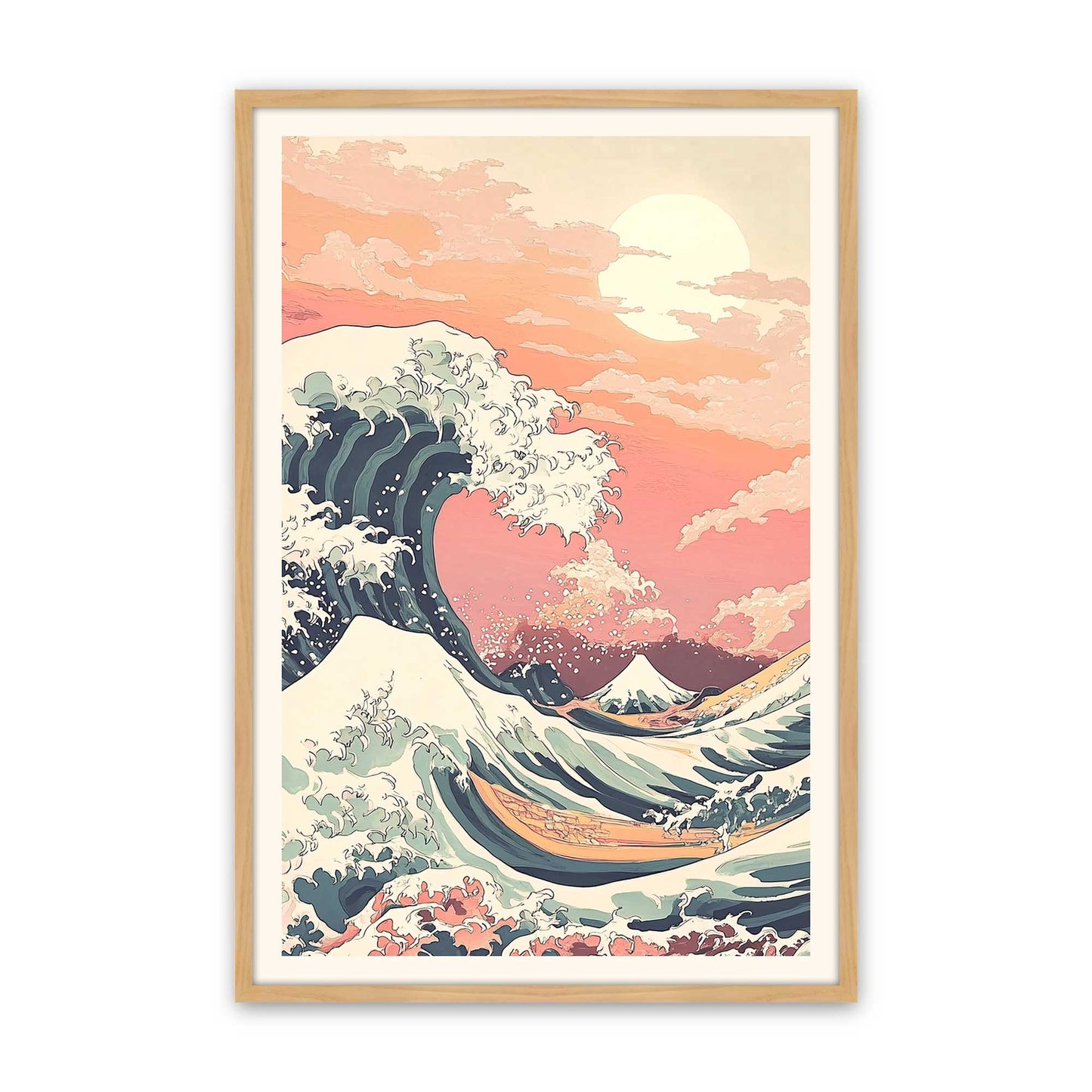 [Color:American Maple], Picture of art in a American Maple frame