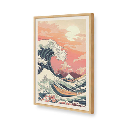 [Color:American Maple], Picture of art in a American Maple frame of the corner