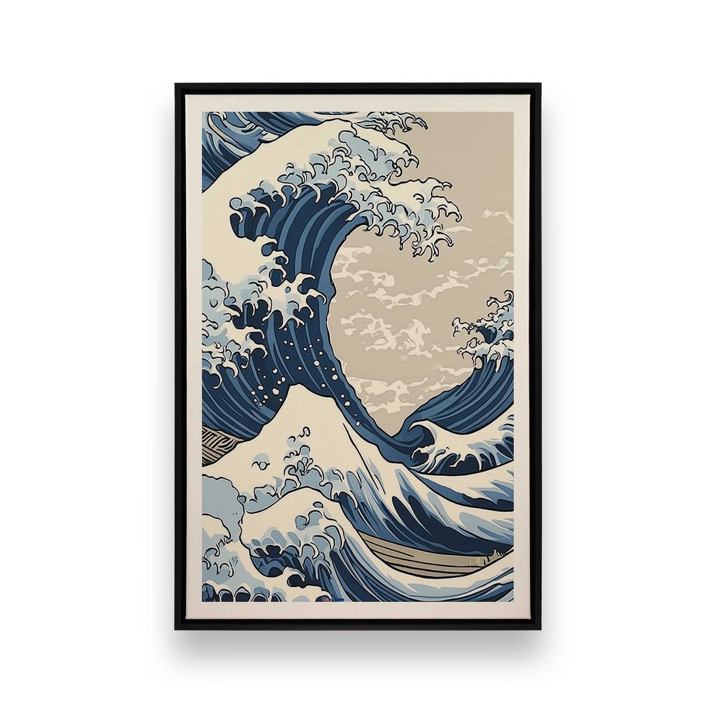 [Color:Satin Black], Picture of art in a Satin Black frame